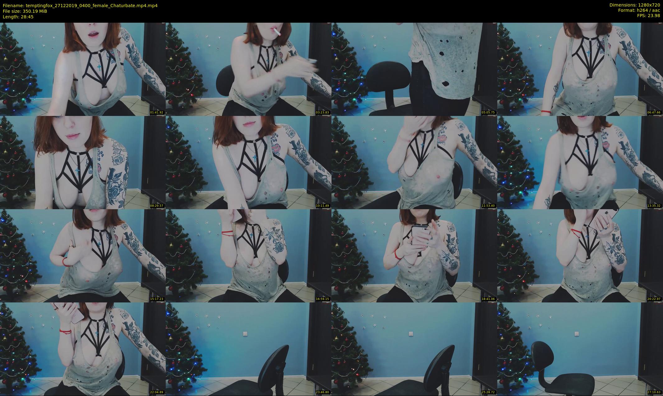 temptingfox — 29 minute Chaturbate female cam show recording, 720p, Dec 27, 2019