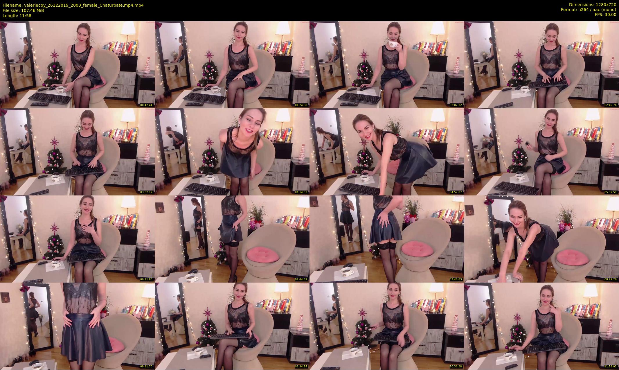 valeriecoy — 12 minute Chaturbate female cam show recording, 720p, Dec 26, 2019