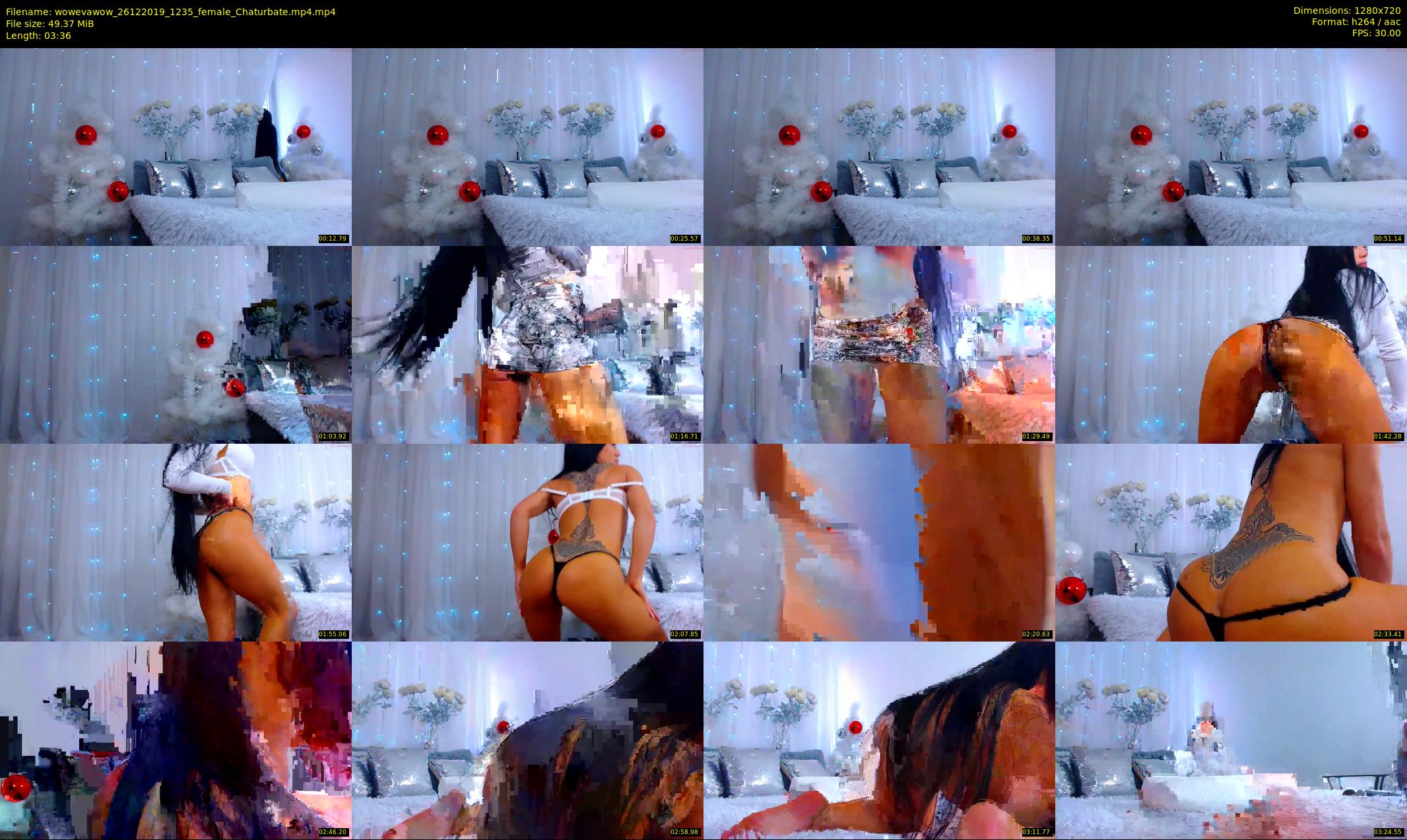 wowevawow — 4 minute Chaturbate female cam show recording, 720p, Dec 26, 2019