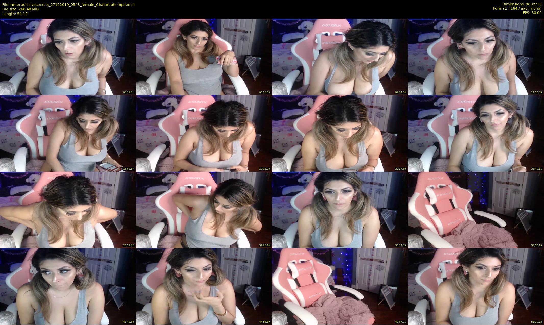 xclusivesecrets — 55 minute Chaturbate female cam show recording, 720p, Dec 27, 2019