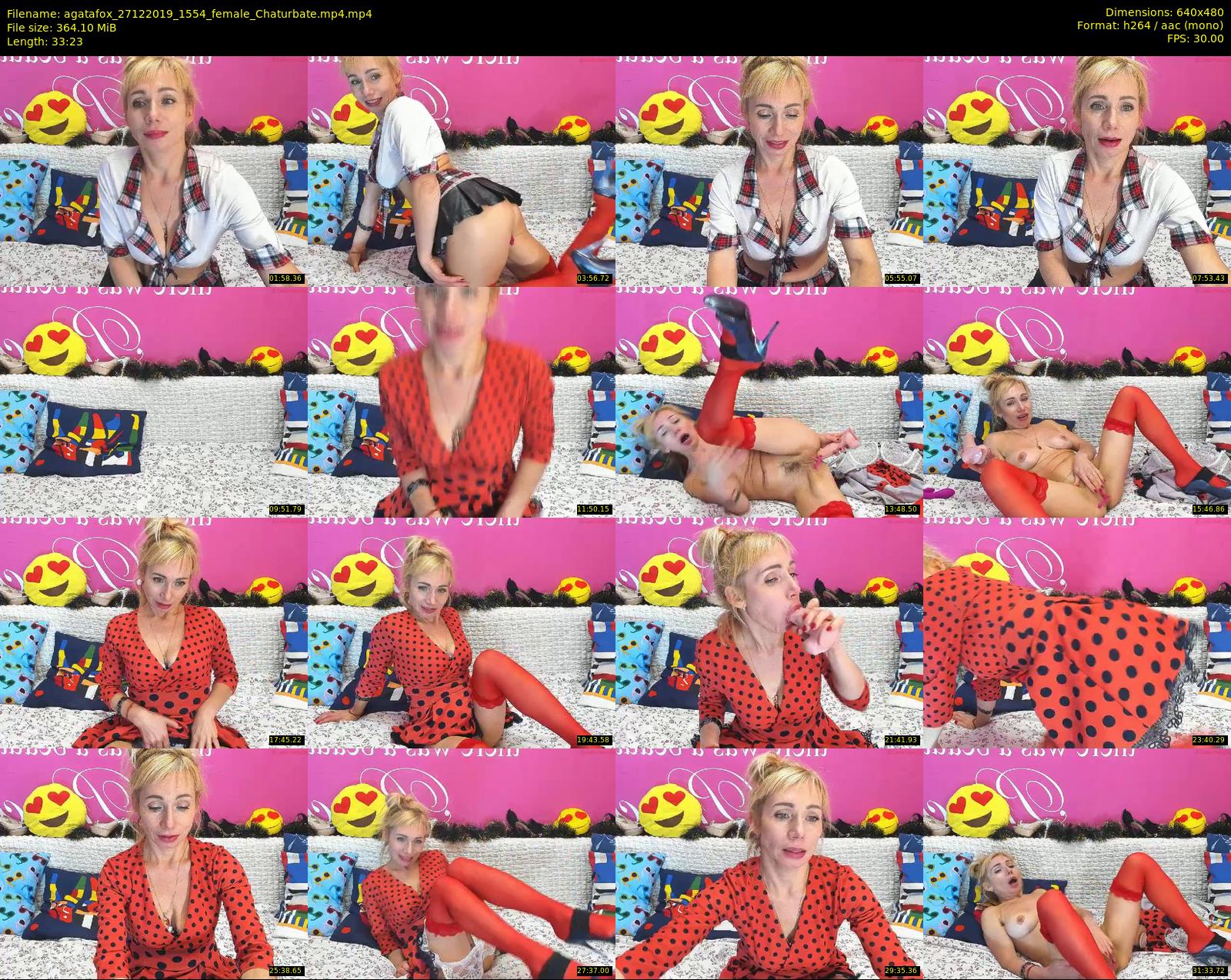 agatafox — 34 minute Chaturbate female cam show recording, 480p, Dec 27, 2019