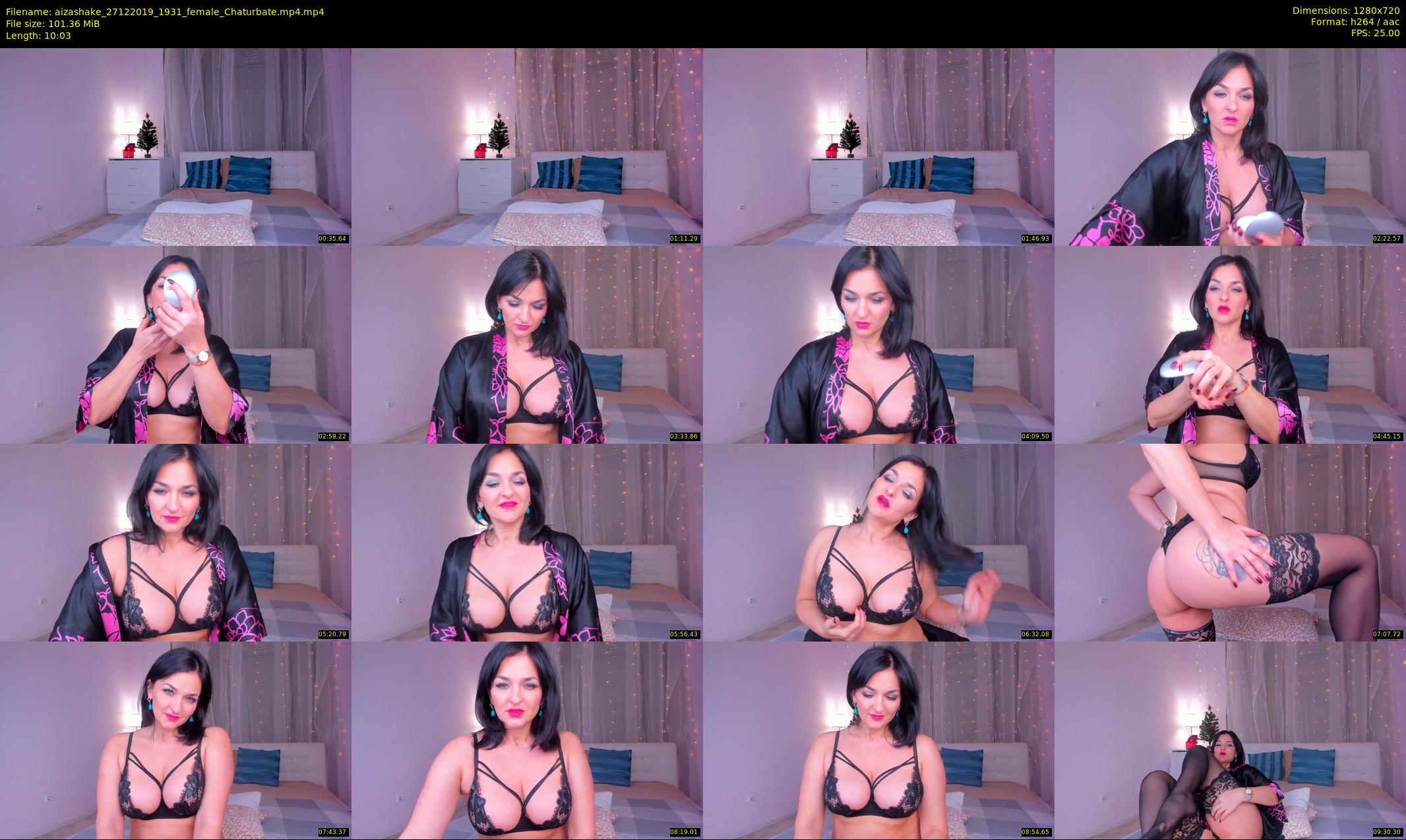 aizashake — 11 minute Chaturbate female cam show recording, 720p, Dec 27, 2019