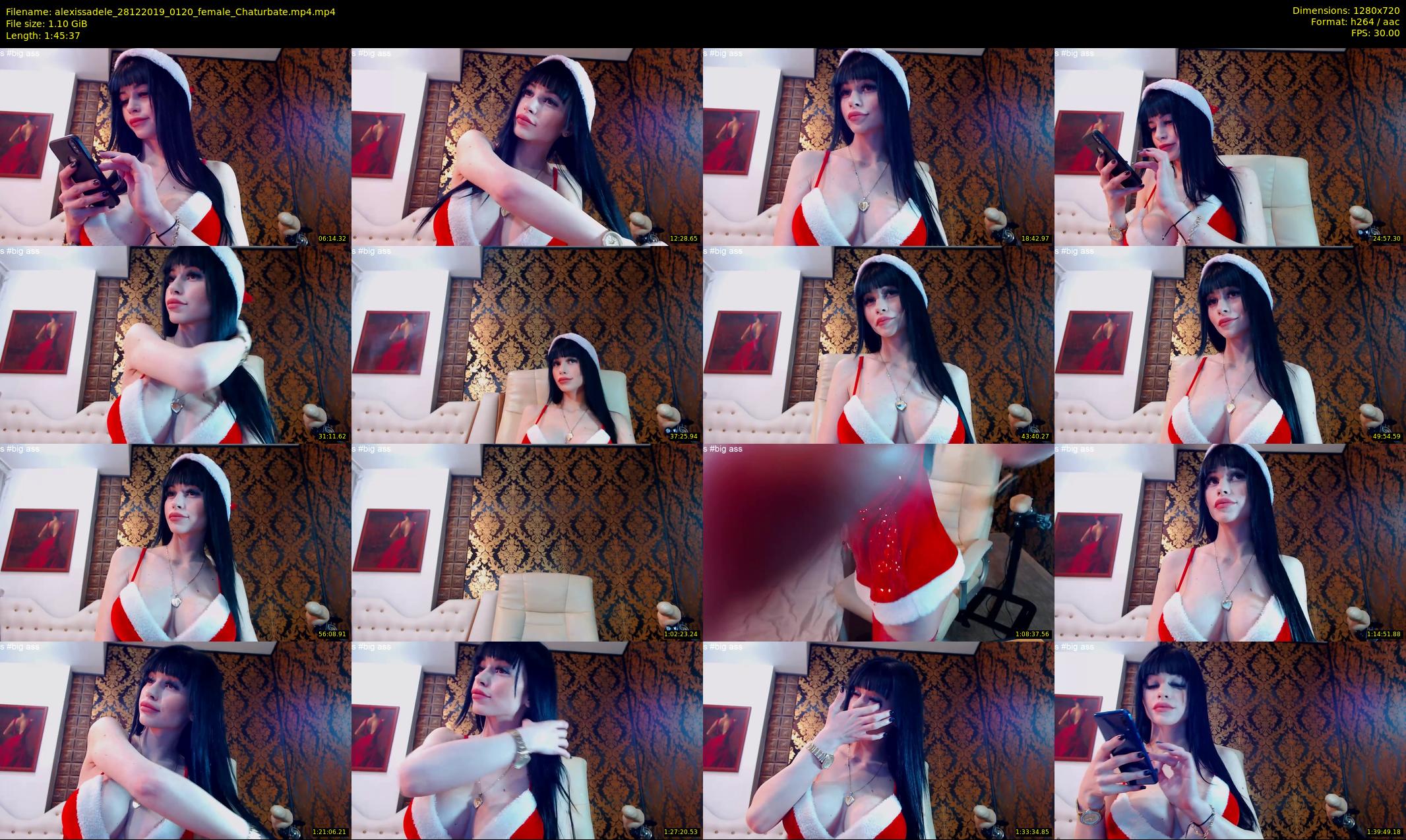 alexissadele — 106 minute Chaturbate female cam show recording, 720p, Dec 28, 2019