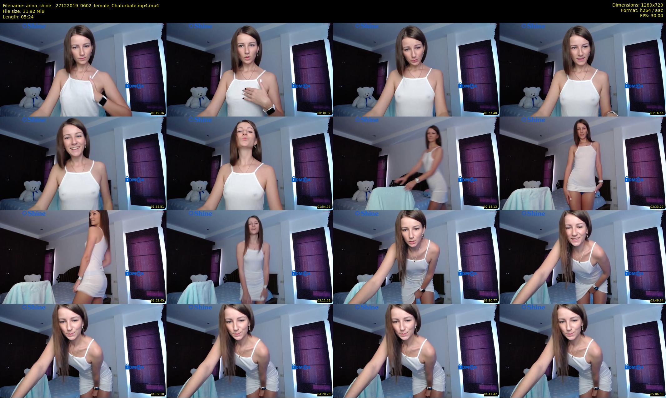 anna_shine_ — 6 minute Chaturbate female cam show recording, 720p, Dec 27, 2019