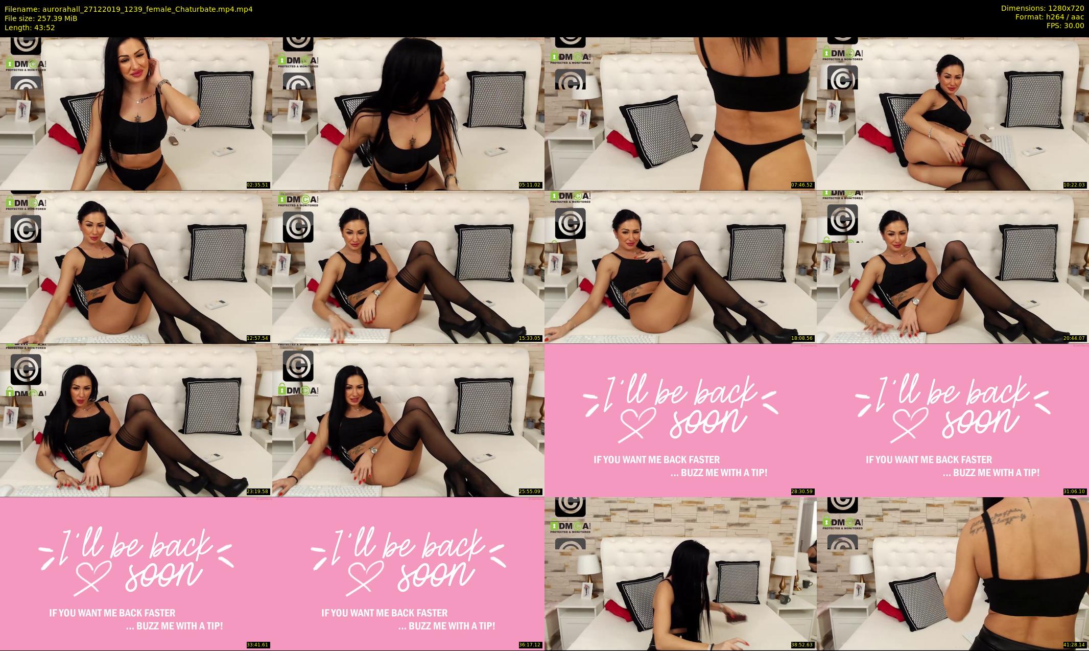 aurorahall — 44 minute Chaturbate female cam show recording, 720p, Dec 27, 2019
