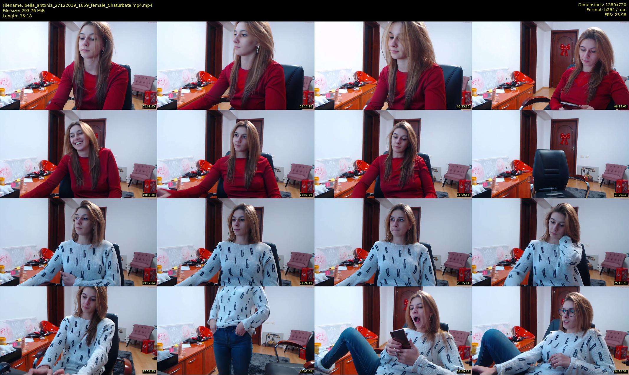 bella_antonia — 37 minute Chaturbate female cam show recording, 720p, Dec 27, 2019