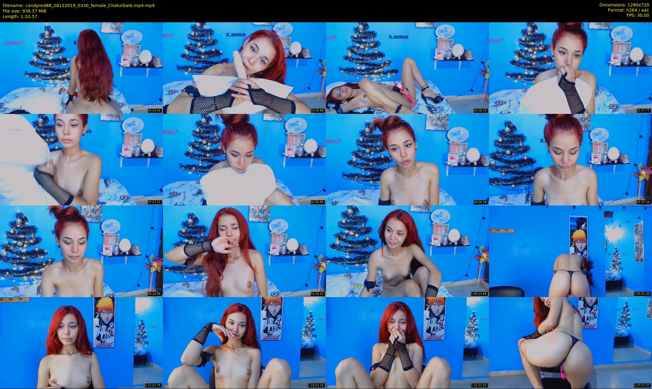 candyred88 — 93 minute Chaturbate female cam show recording, 720p, Dec 28, 2019