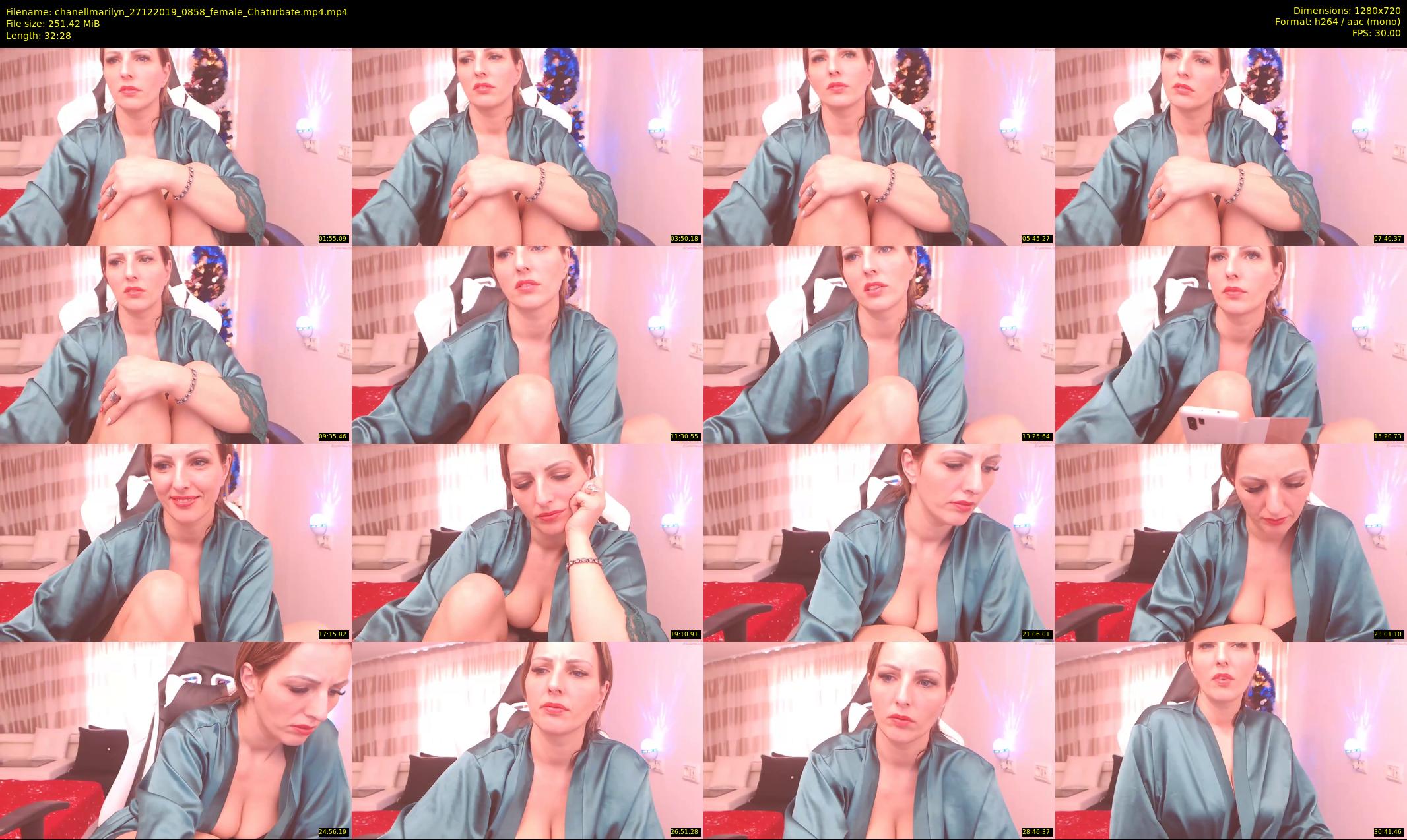 chanellmarilyn — 33 minute Chaturbate female cam show recording, 720p, Dec 27, 2019