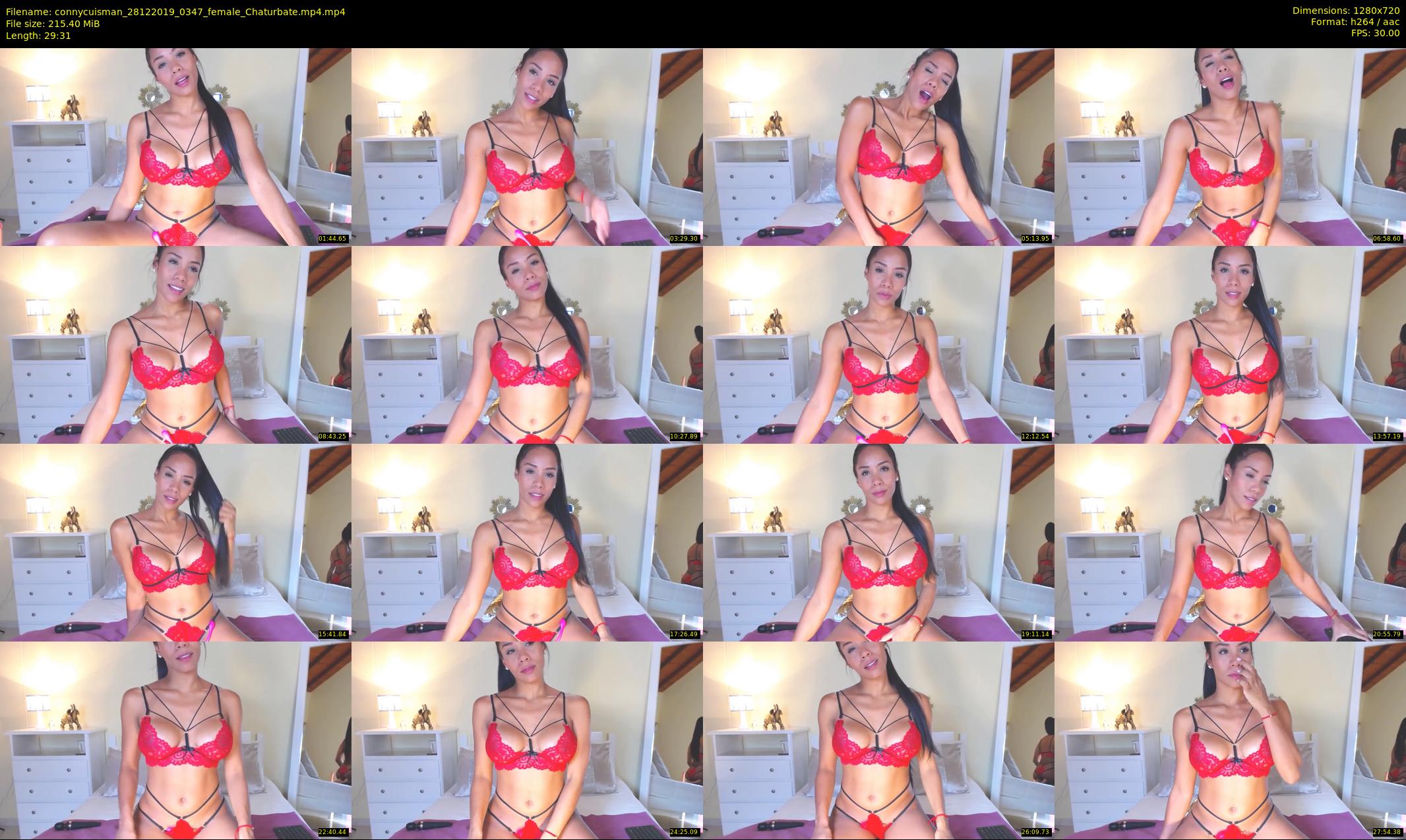 connycuisman — 30 minute Chaturbate female cam show recording, 720p, Dec 28, 2019