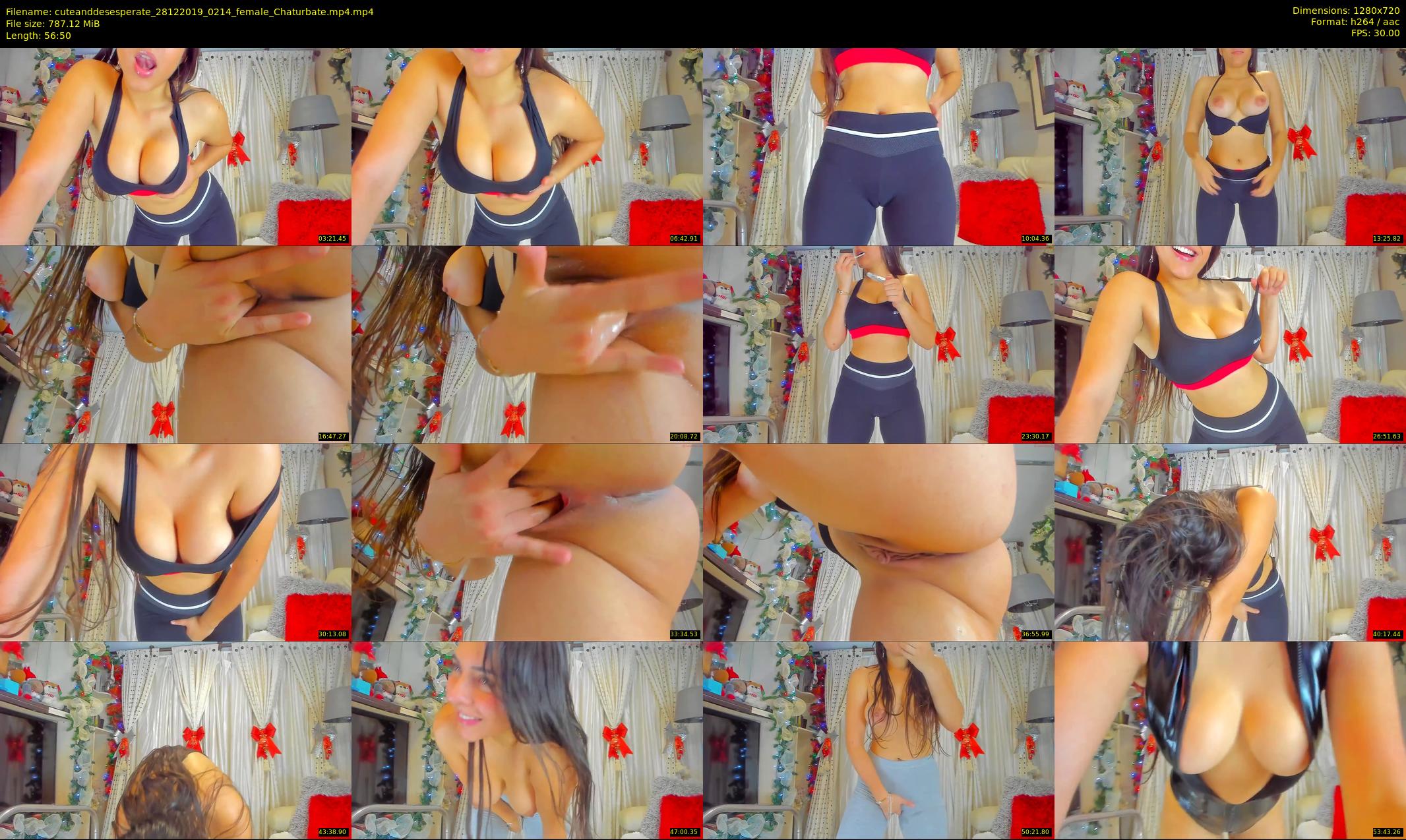 cuteanddesesperate — 57 minute Chaturbate female cam show recording, 720p, Dec 28, 2019