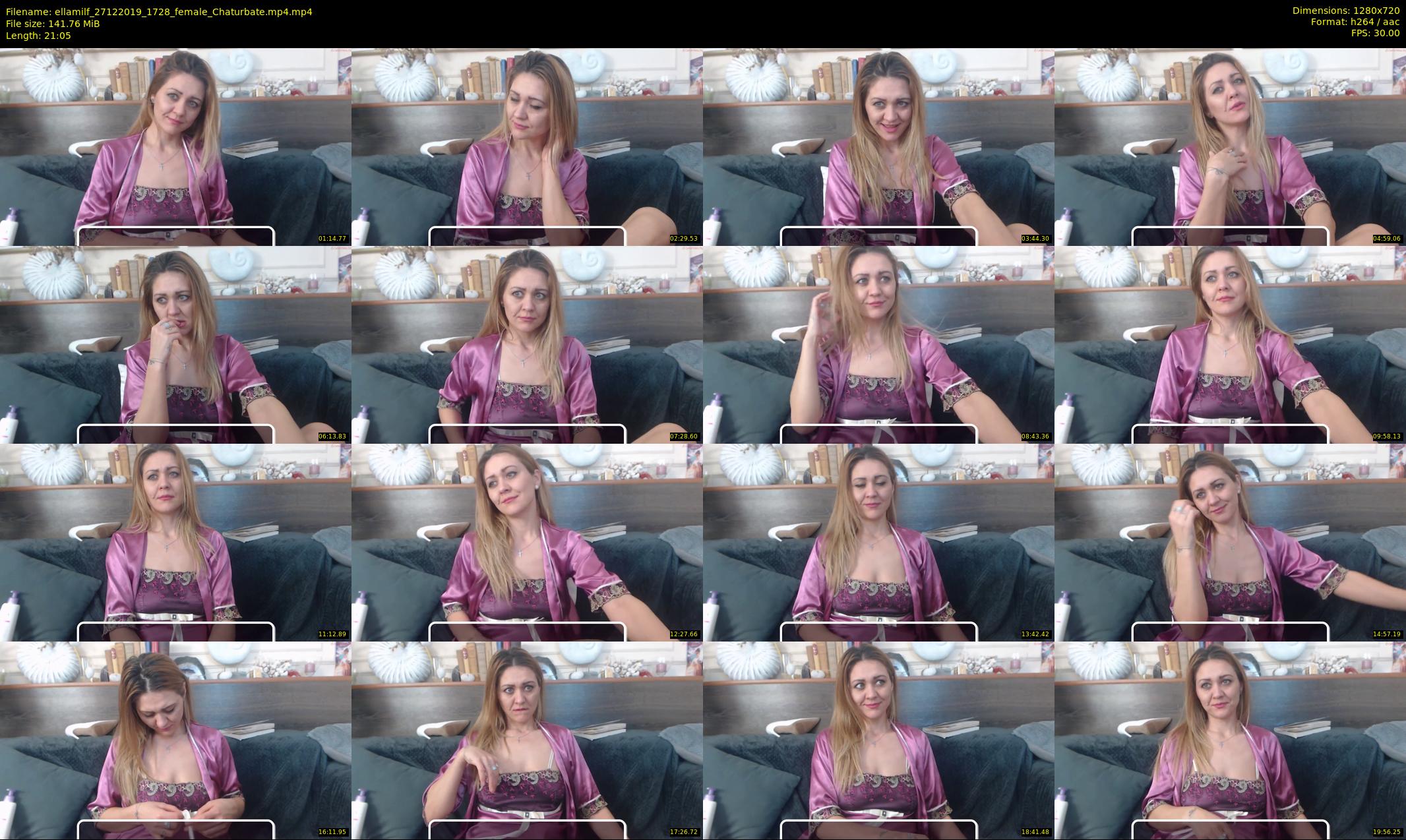ellamilf — 22 minute Chaturbate female cam show recording, 720p, Dec 27, 2019
