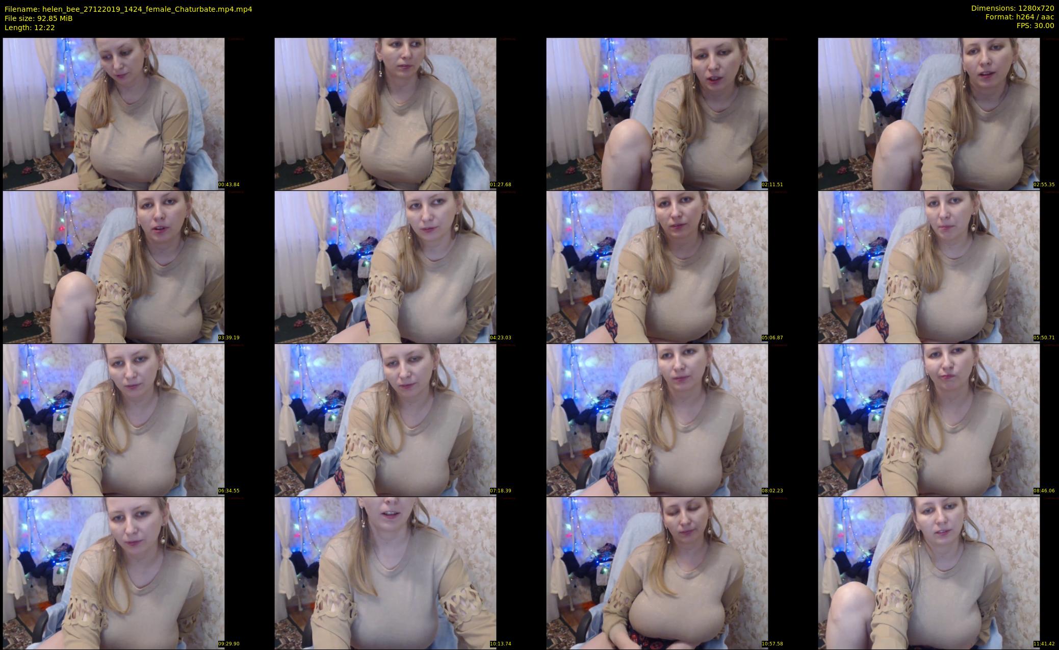 helen_bee — 13 minute Chaturbate female cam show recording, 720p, Dec 27, 2019