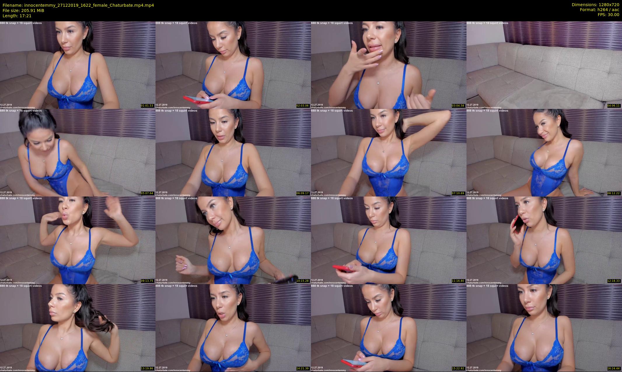 innocentemmy — 18 minute Chaturbate female cam show recording, 720p, Dec 27, 2019