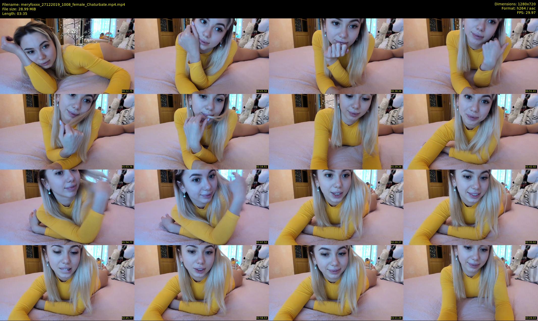 meryfoxxx — 4 minute Chaturbate female cam show recording, 720p, Dec 27, 2019