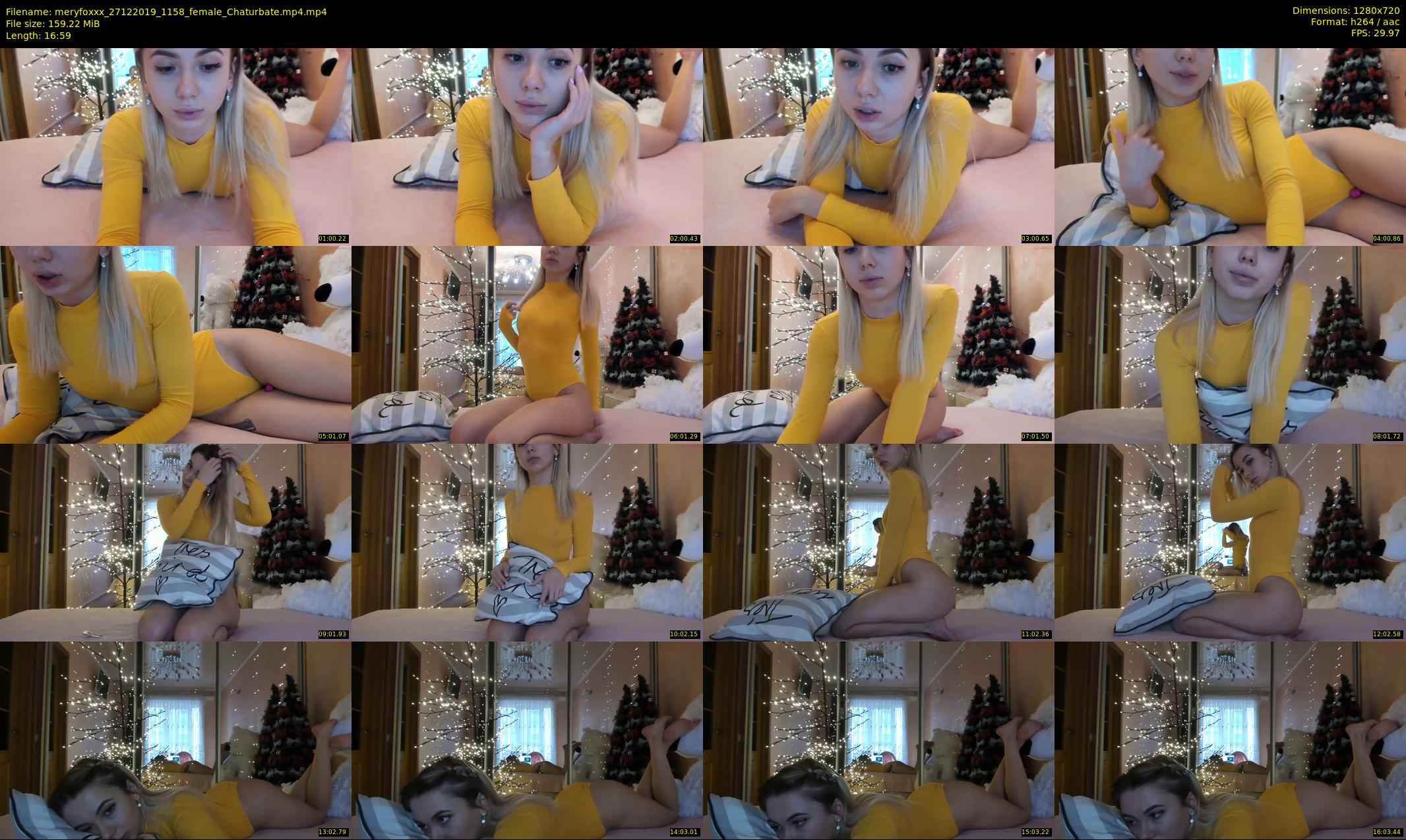 meryfoxxx — 17 minute Chaturbate female cam show recording, 720p, Dec 27, 2019