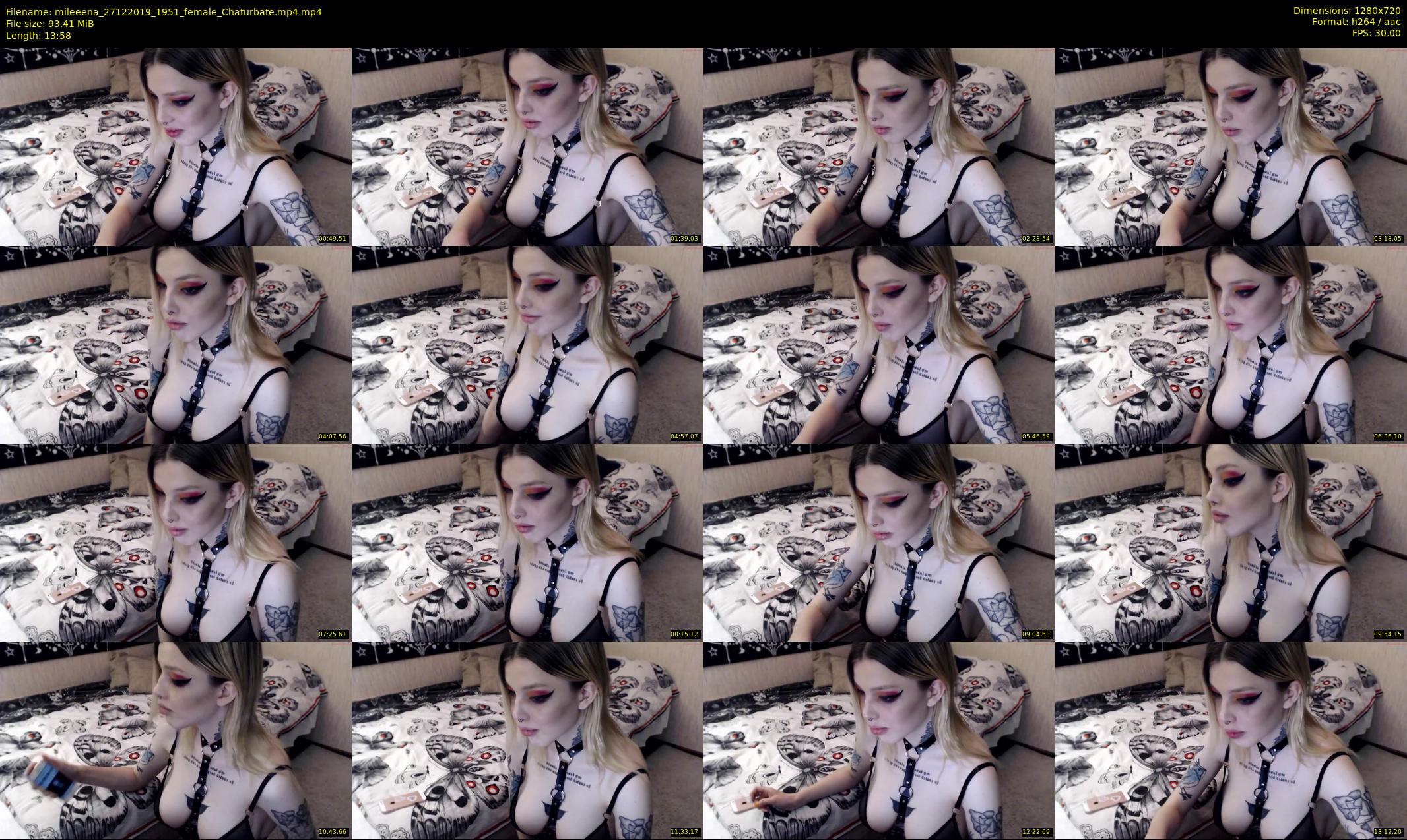 mileeena — 14 minute Chaturbate female cam show recording, 720p, Dec 27, 2019