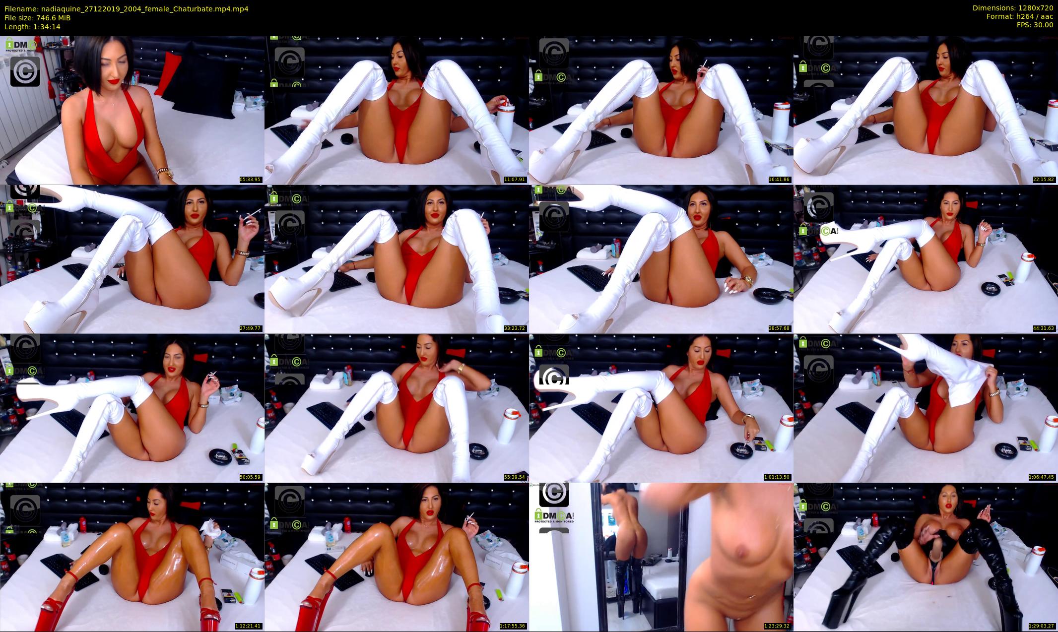 nadiaquine — 95 minute Chaturbate female cam show recording, 720p, Dec 27, 2019