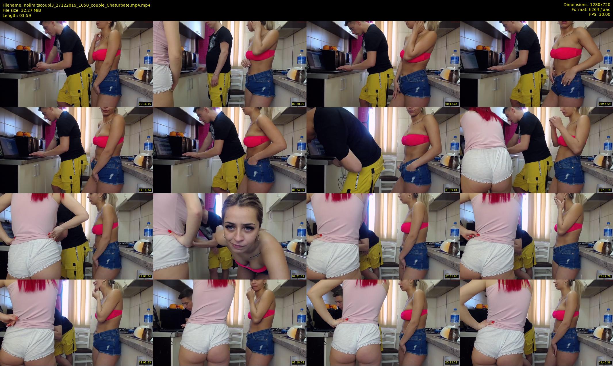 nolimitscoupl3 — 4 minute Chaturbate couple cam show recording, 720p, Dec 27, 2019