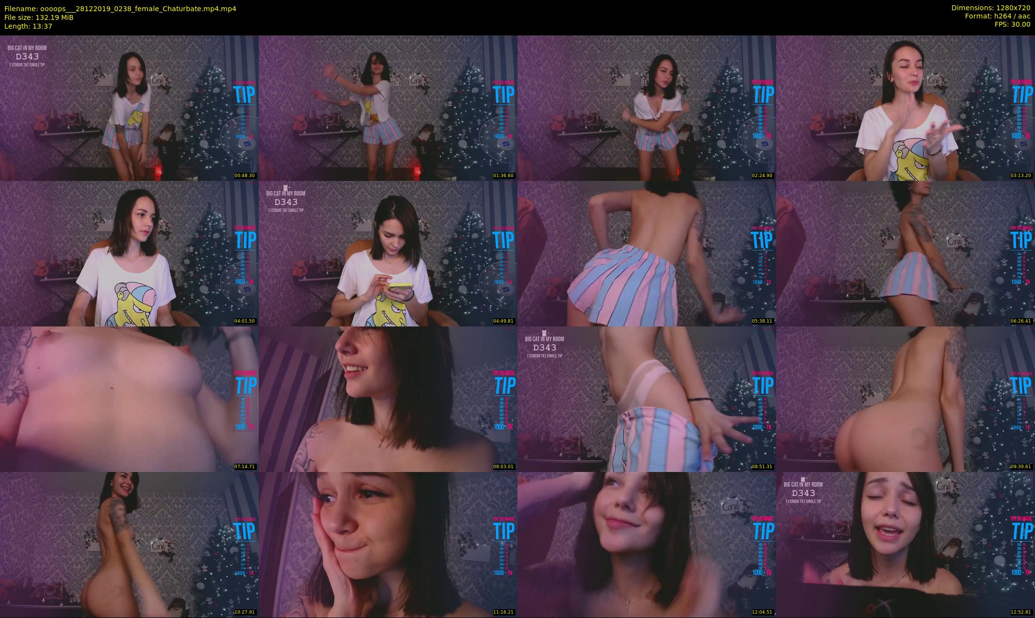 oooops__ — 14 minute Chaturbate female cam show recording, 720p, Dec 28, 2019