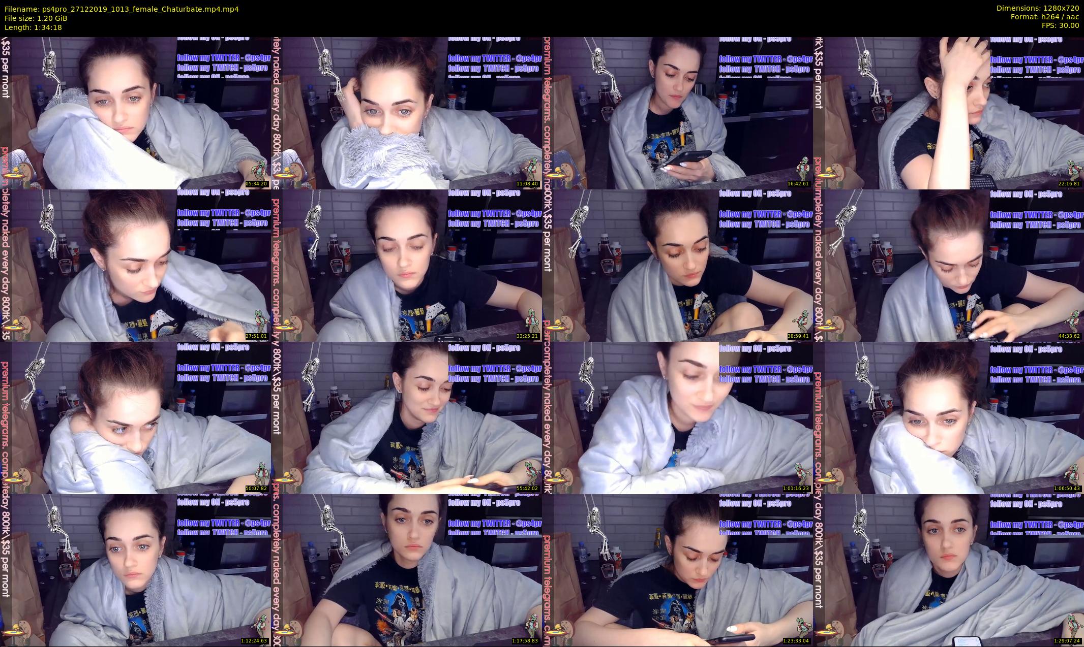 ps4pro — 95 minute Chaturbate female cam show recording, 720p, Dec 27, 2019