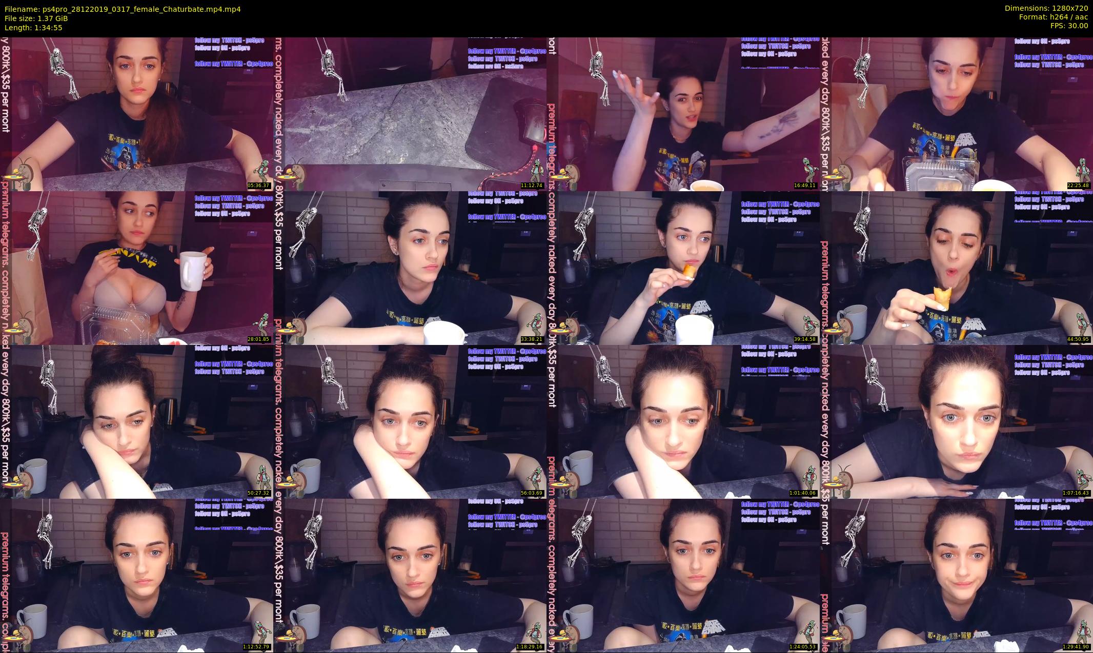 ps4pro — 95 minute Chaturbate female cam show recording, 720p, Dec 28, 2019