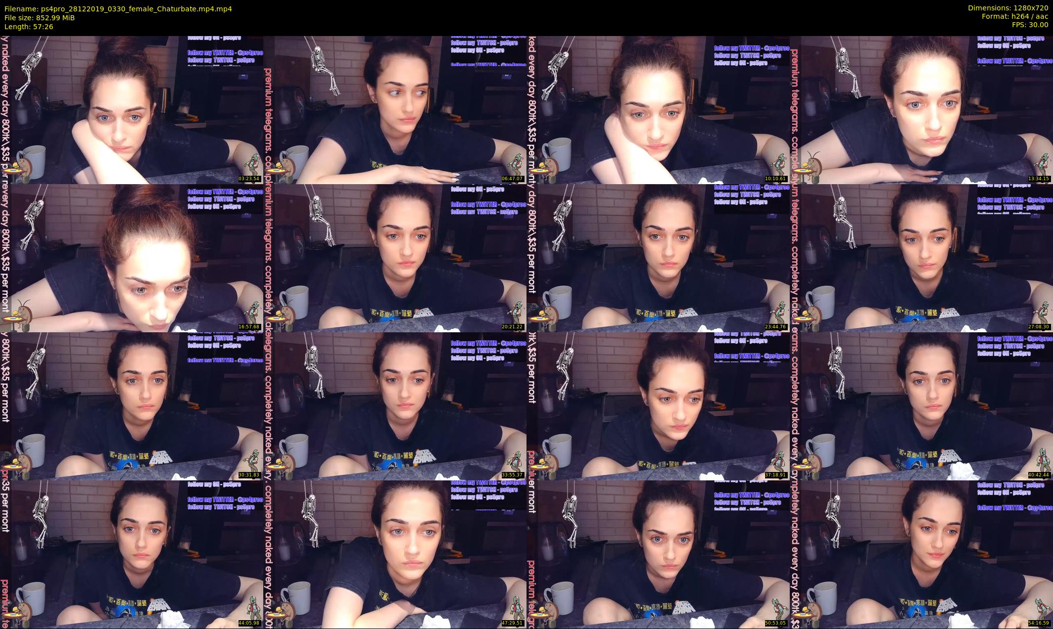 ps4pro — 58 minute Chaturbate female cam show recording, 720p, Dec 28, 2019