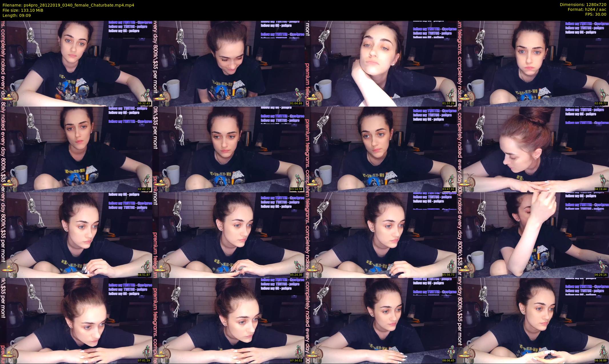 ps4pro — 10 minute Chaturbate female cam show recording, 720p, Dec 28, 2019