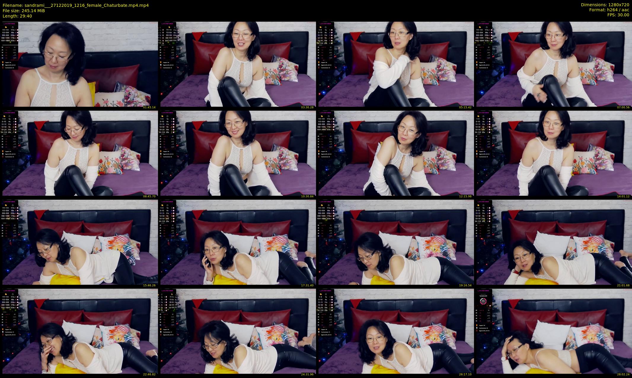 sandrami__ — 30 minute Chaturbate female cam show recording, 720p, Dec 27, 2019