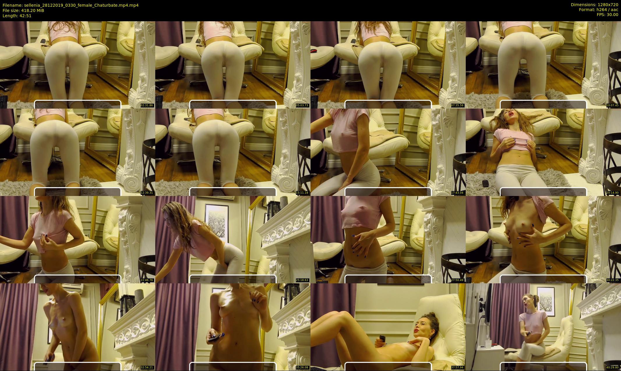 sellenia — 43 minute Chaturbate female cam show recording, 720p, Dec 28, 2019