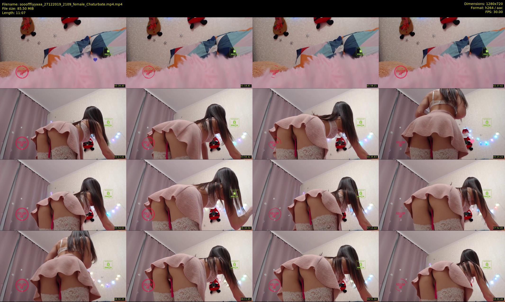 sooofffiyyaaa — 12 minute Chaturbate female cam show recording, 720p, Dec 27, 2019