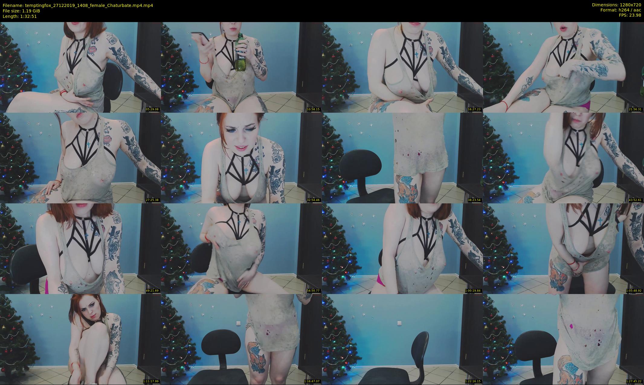 temptingfox — 93 minute Chaturbate female cam show recording, 720p, Dec 27, 2019