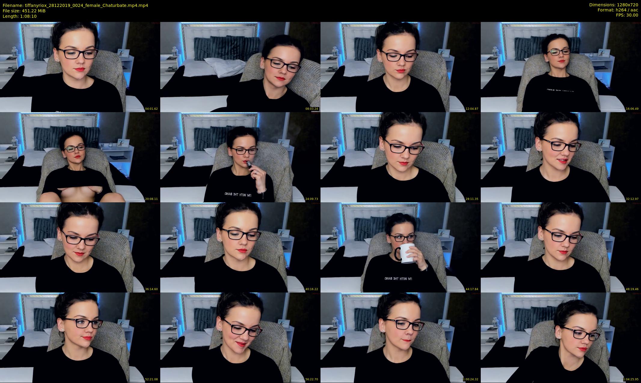 tiffanyriox — 69 minute Chaturbate female cam show recording, 720p, Dec 28, 2019