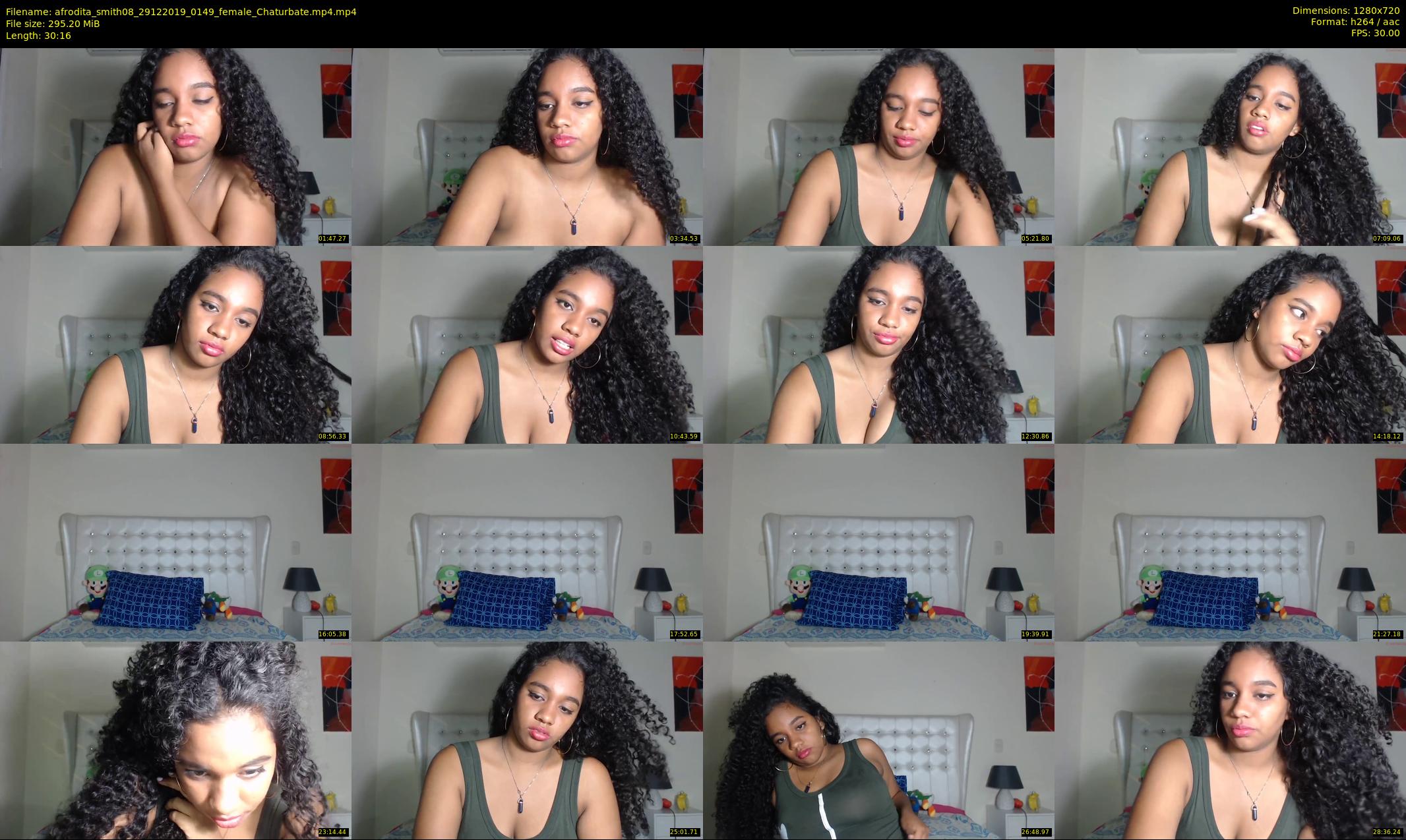 afrodita_smith08 — 31 minute Chaturbate female cam show recording, 720p, Dec 29, 2019