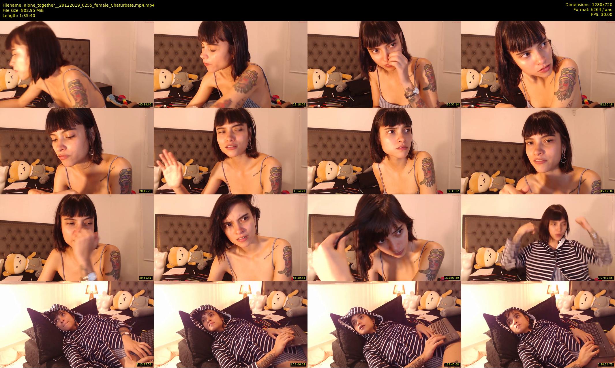 alone_together_ — 96 minute Chaturbate female cam show recording, 720p, Dec 29, 2019