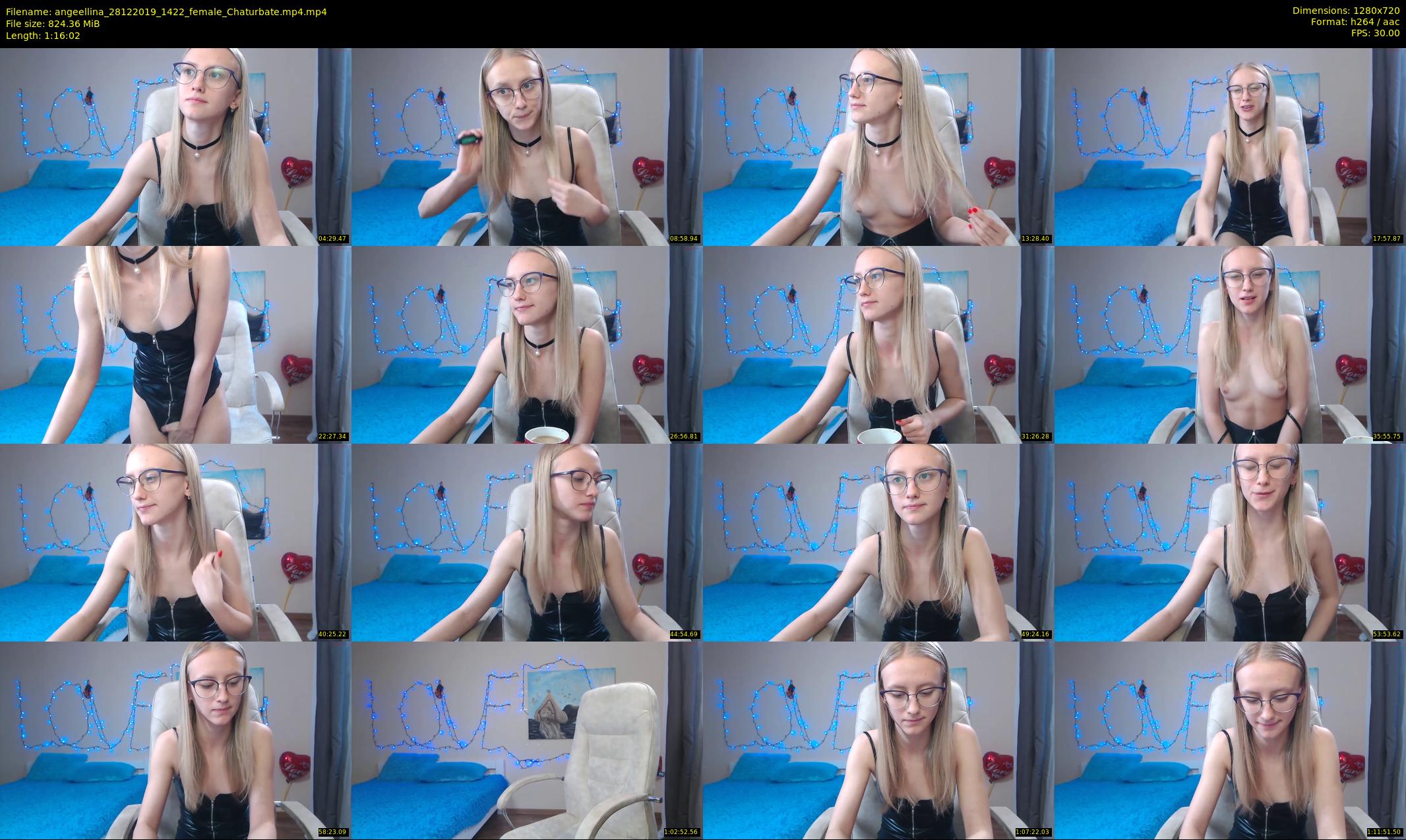 angeellina — 77 minute Chaturbate female cam show recording, 720p, Dec 28, 2019