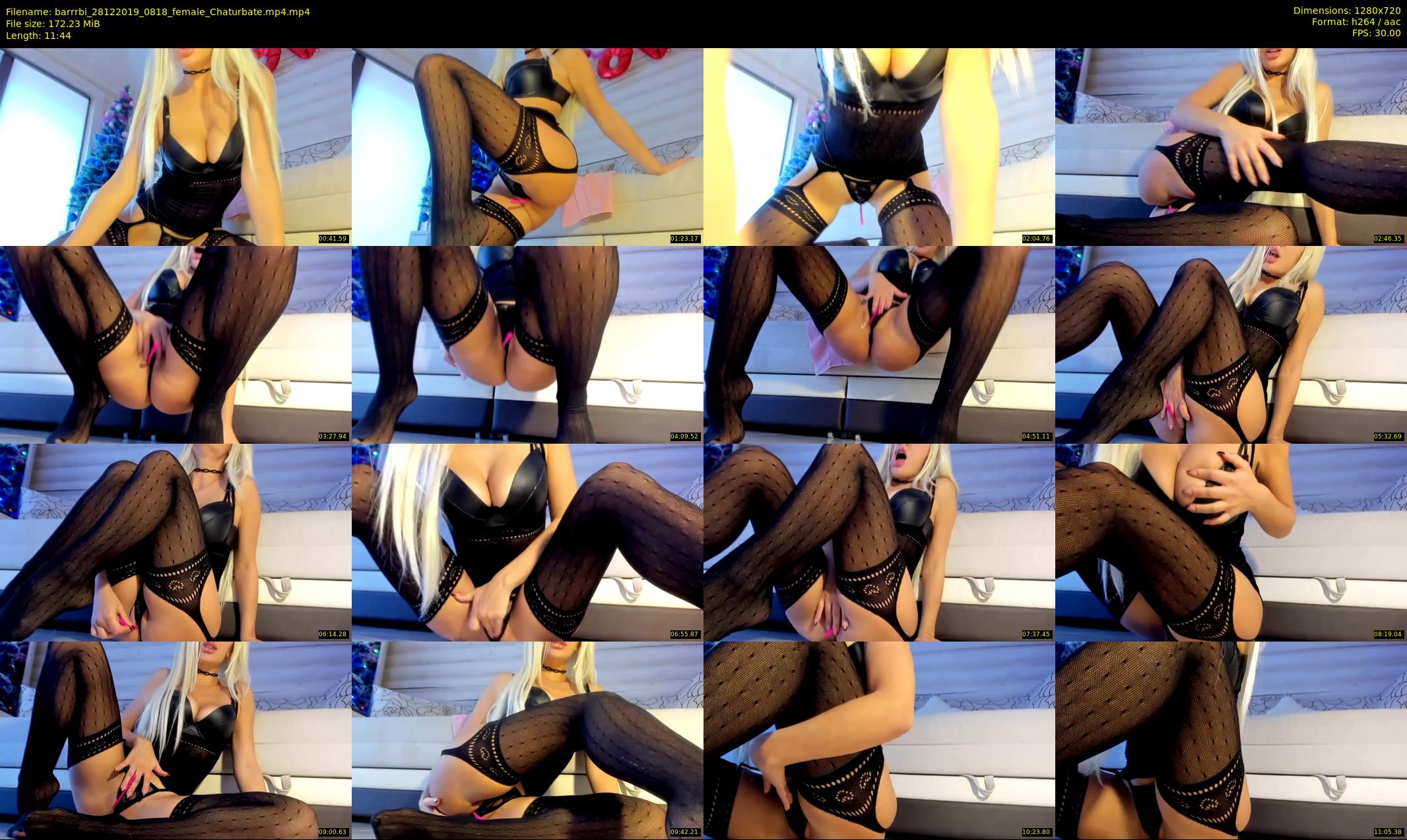 barrrbi — 12 minute Chaturbate female cam show recording, 720p, Dec 28, 2019