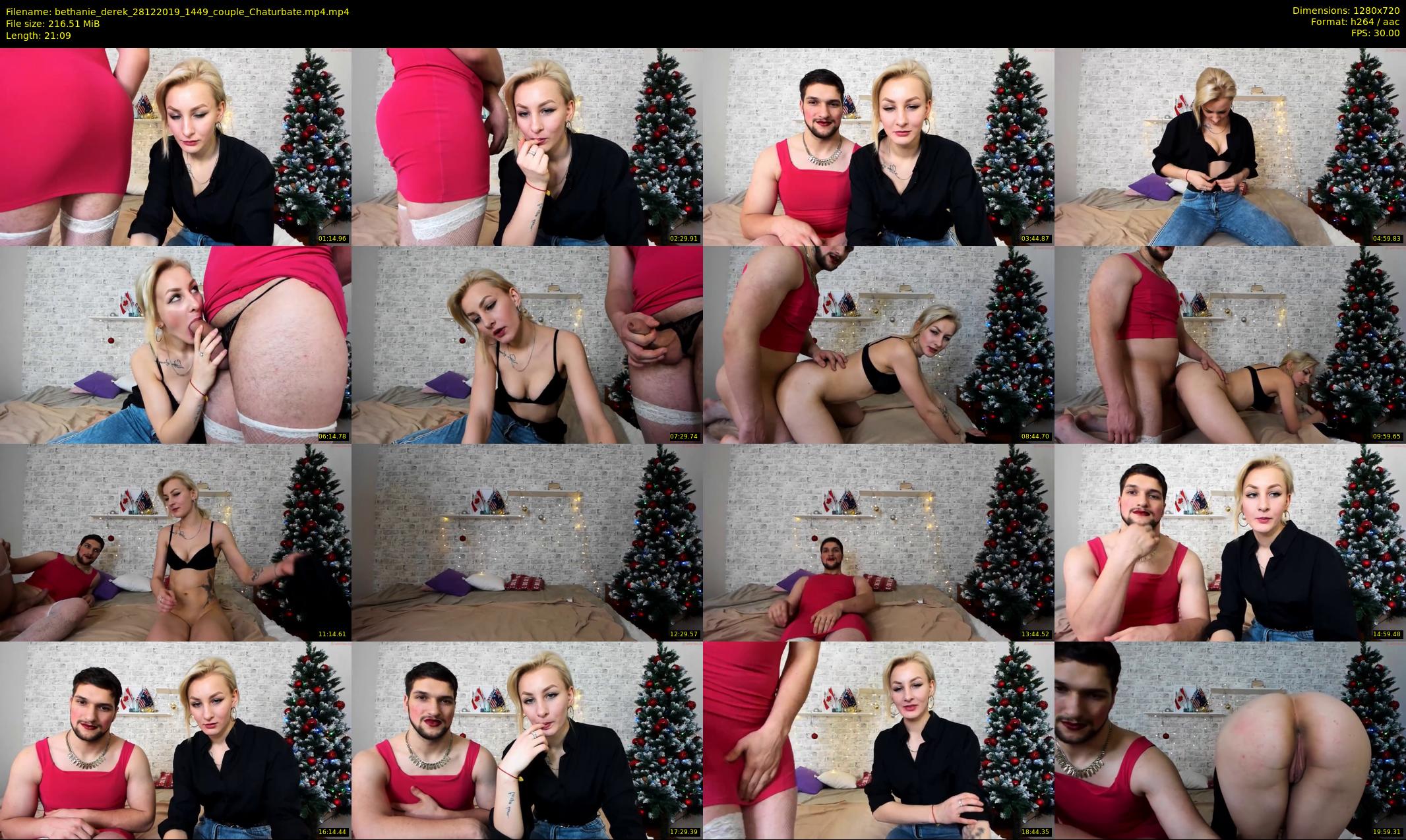 bethanie_derek — 22 minute Chaturbate couple cam show recording, 720p, Dec 28, 2019