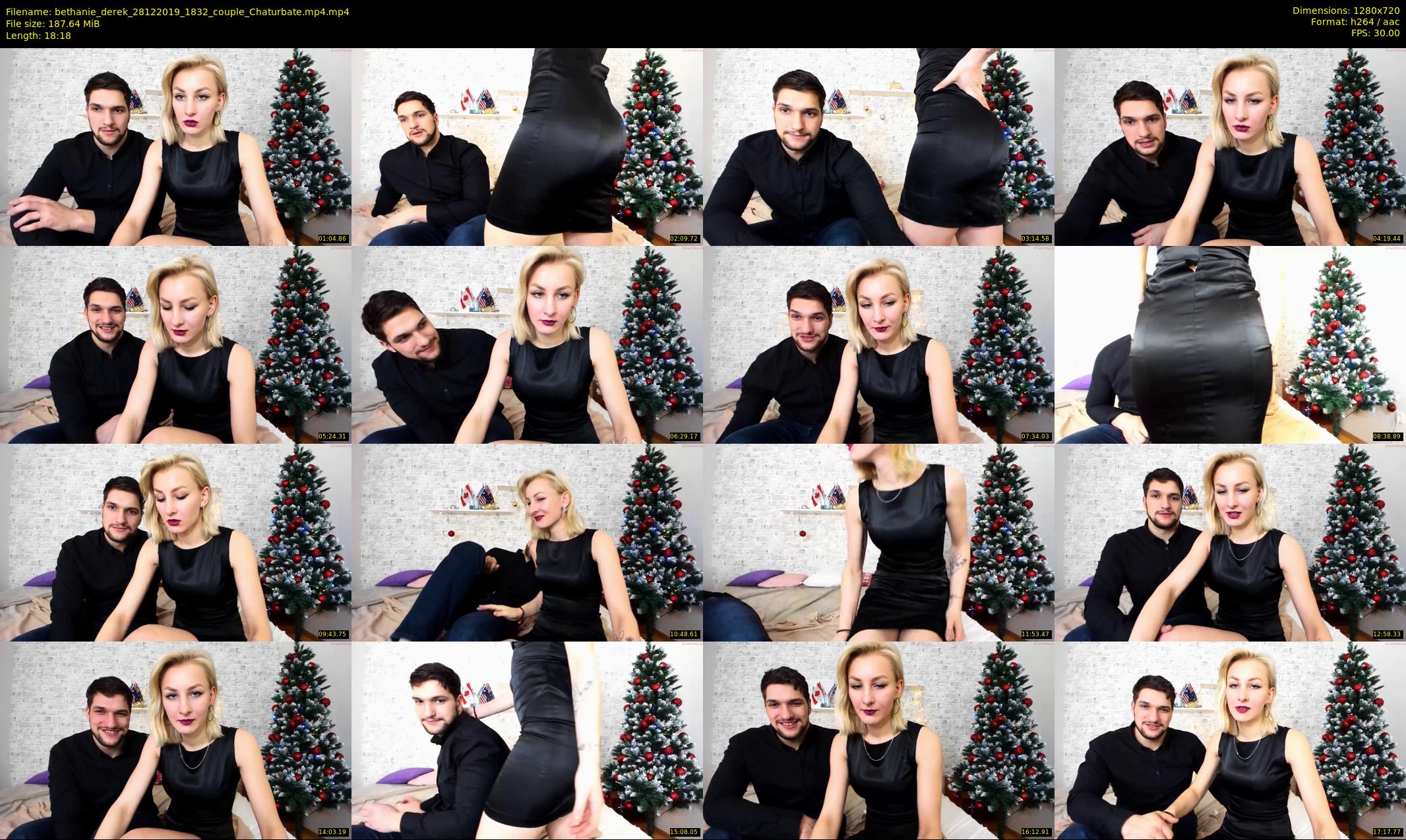 bethanie_derek — 19 minute Chaturbate couple cam show recording, 720p, Dec 28, 2019