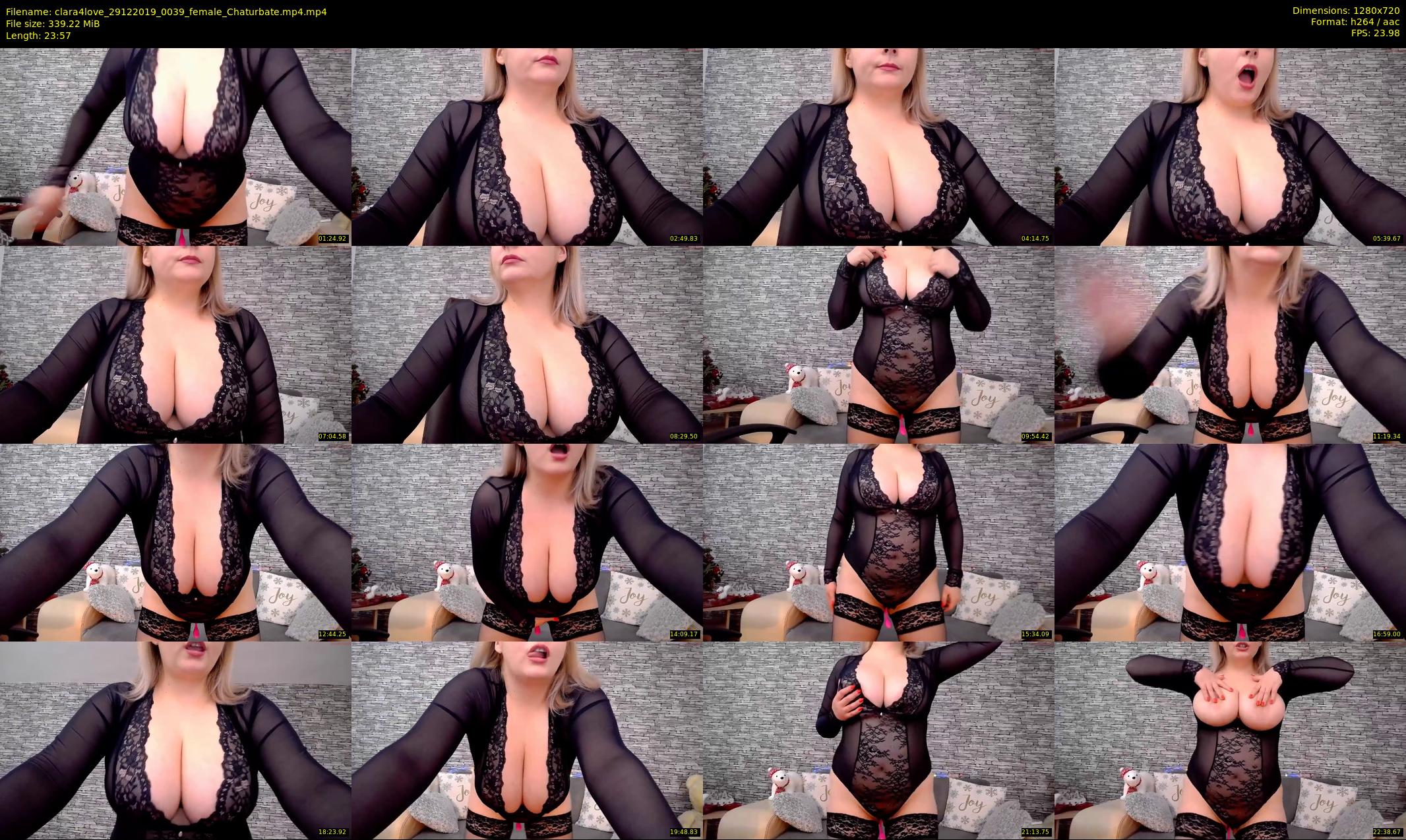 clara4love — 24 minute Chaturbate female cam show recording, 720p, Dec 29, 2019