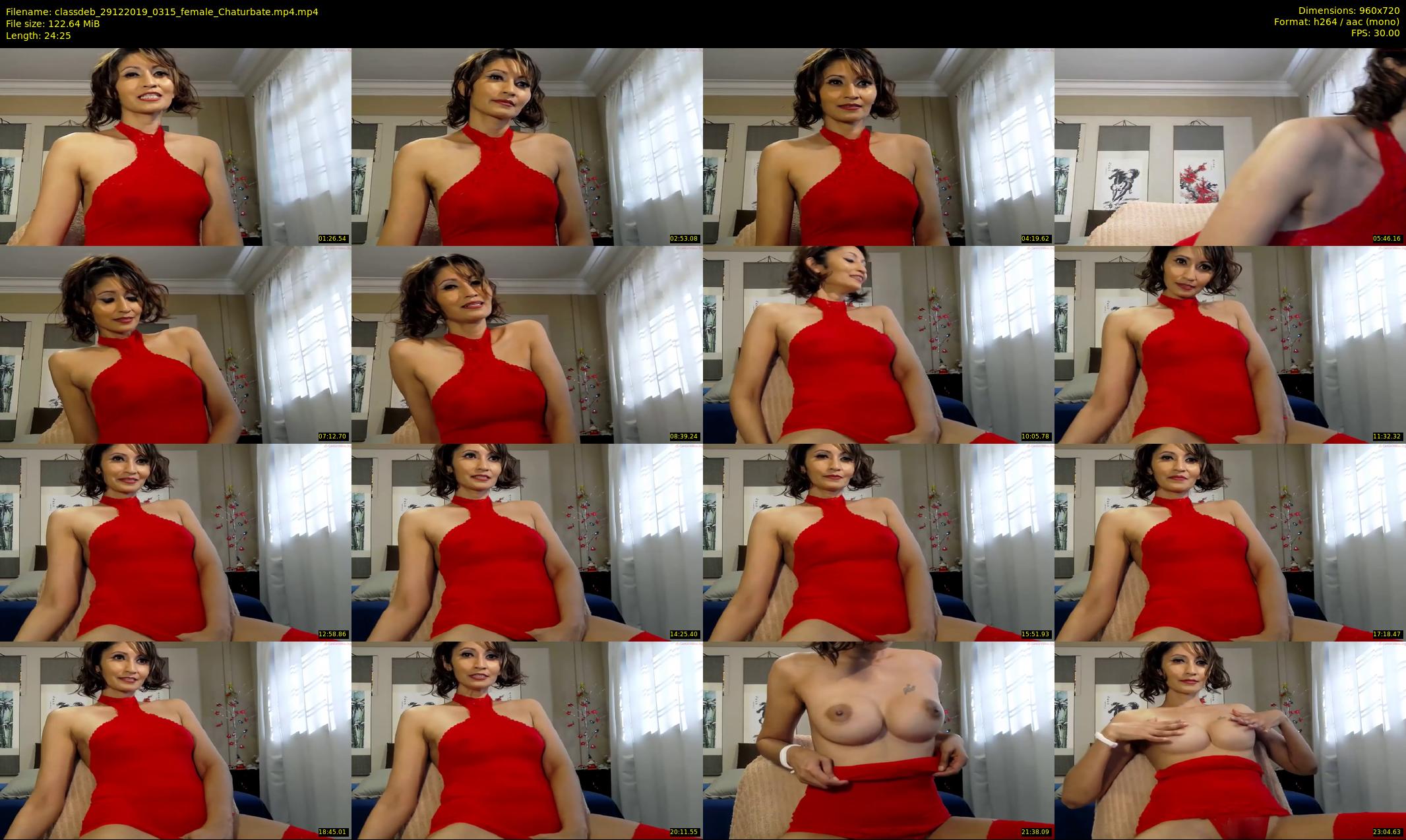 classdeb — 25 minute Chaturbate female cam show recording, 720p, Dec 29, 2019