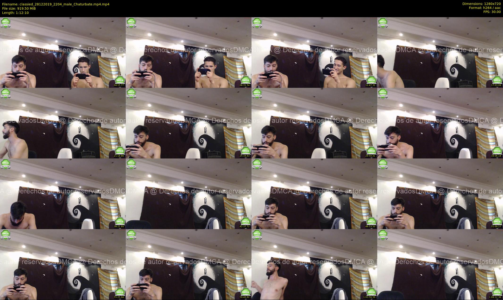 classied — 73 minute Chaturbate male cam show recording, 720p, Dec 28, 2019
