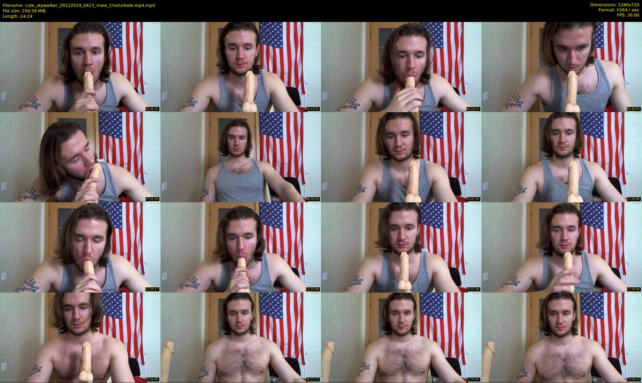cute_skywalker — 25 minute Chaturbate male cam show recording, 720p, Dec 29, 2019
