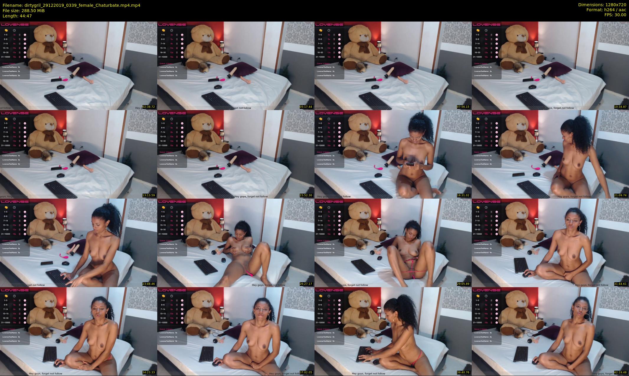 dirtygril — 45 minute Chaturbate female cam show recording, 720p, Dec 29, 2019