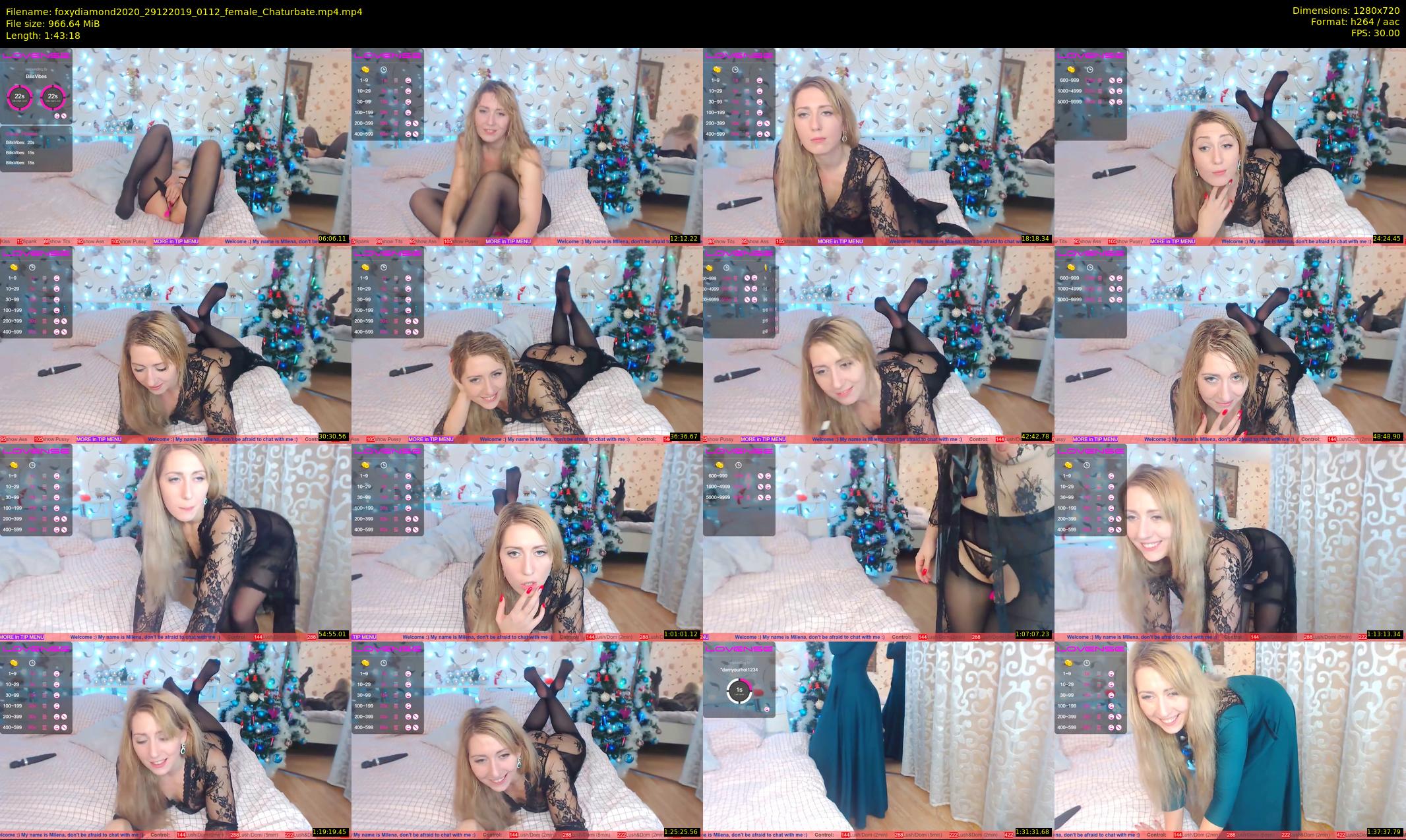 foxydiamond2020 — 104 minute Chaturbate female cam show recording, 720p, Dec 29, 2019