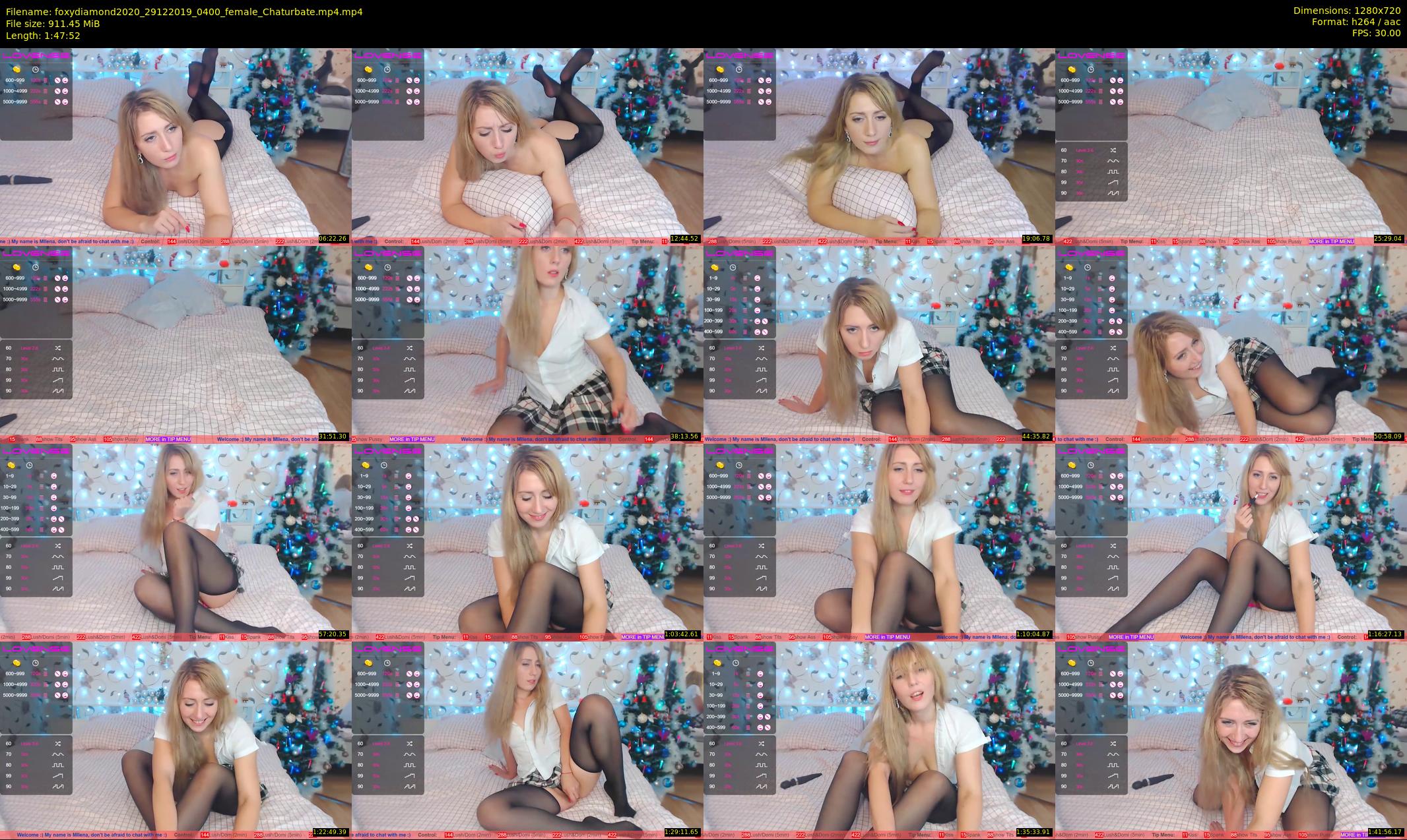 foxydiamond2020 — 108 minute Chaturbate female cam show recording, 720p, Dec 29, 2019