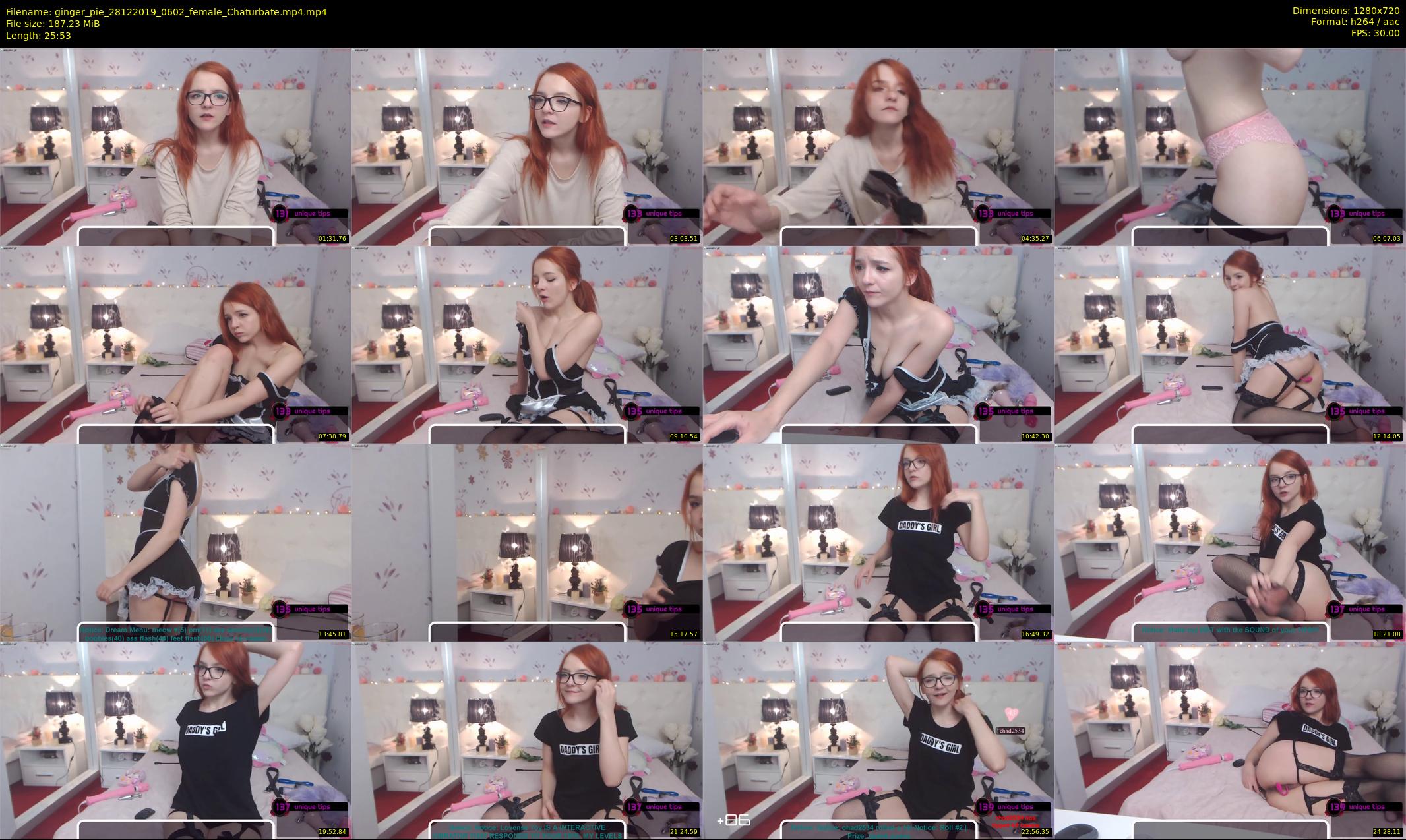 ginger_pie — 26 minute Chaturbate female cam show recording, 720p, Dec 28, 2019