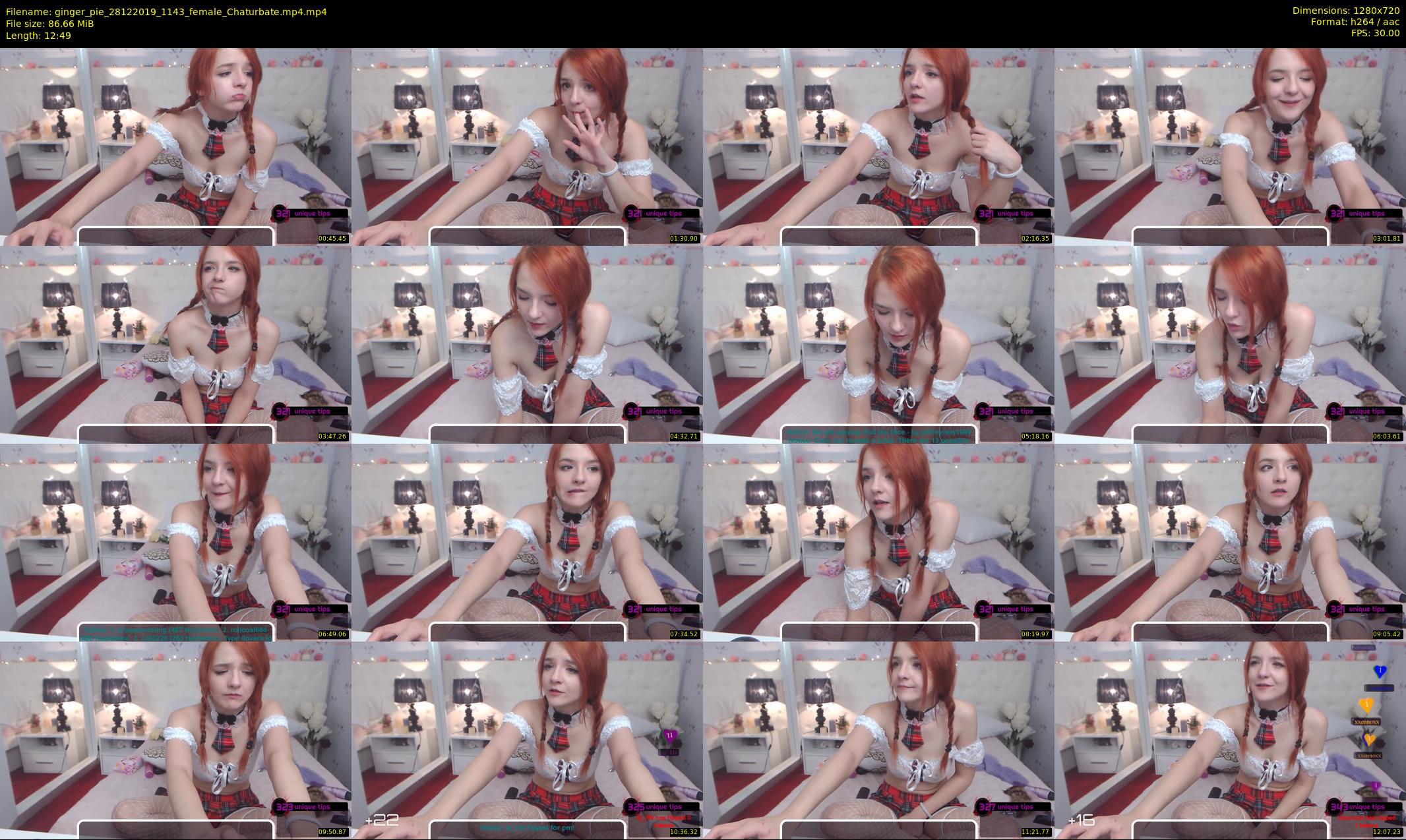 ginger_pie — 13 minute Chaturbate female cam show recording, 720p, Dec 28, 2019