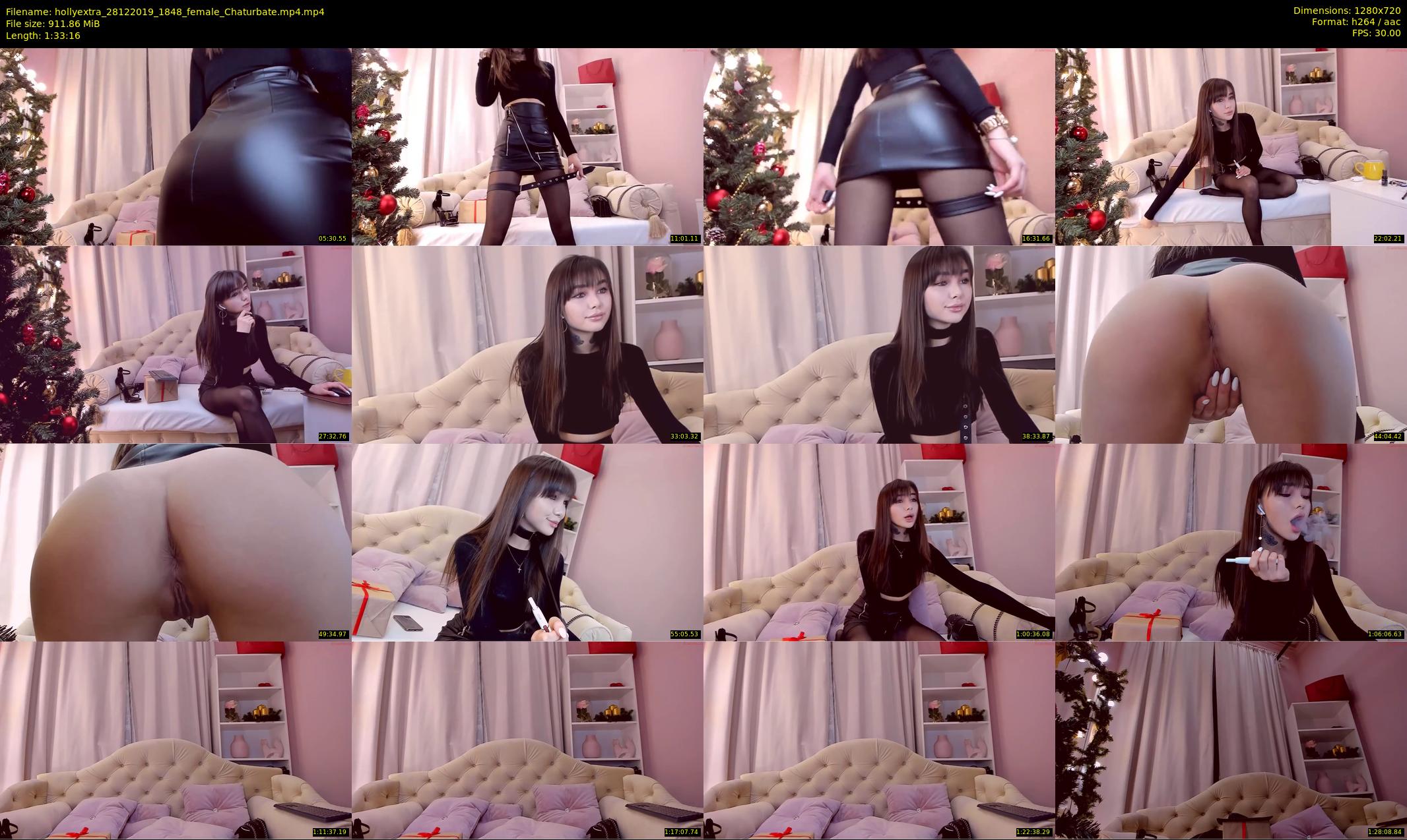 hollyextra — 94 minute Chaturbate female cam show recording, 720p, Dec 28, 2019