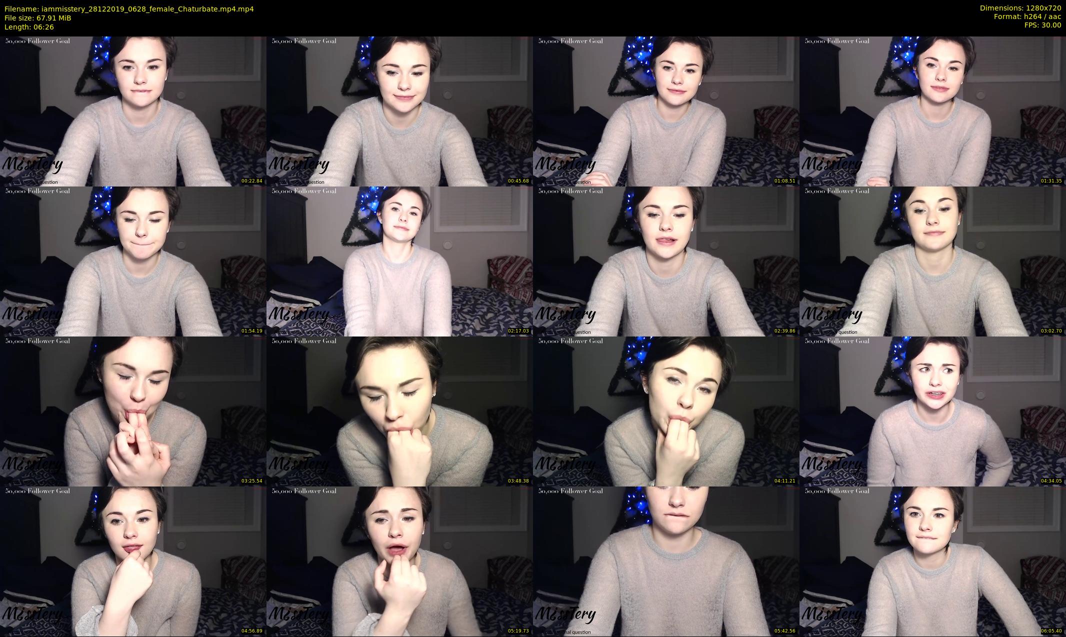 iammisstery — 7 minute Chaturbate female cam show recording, 720p, Dec 28, 2019