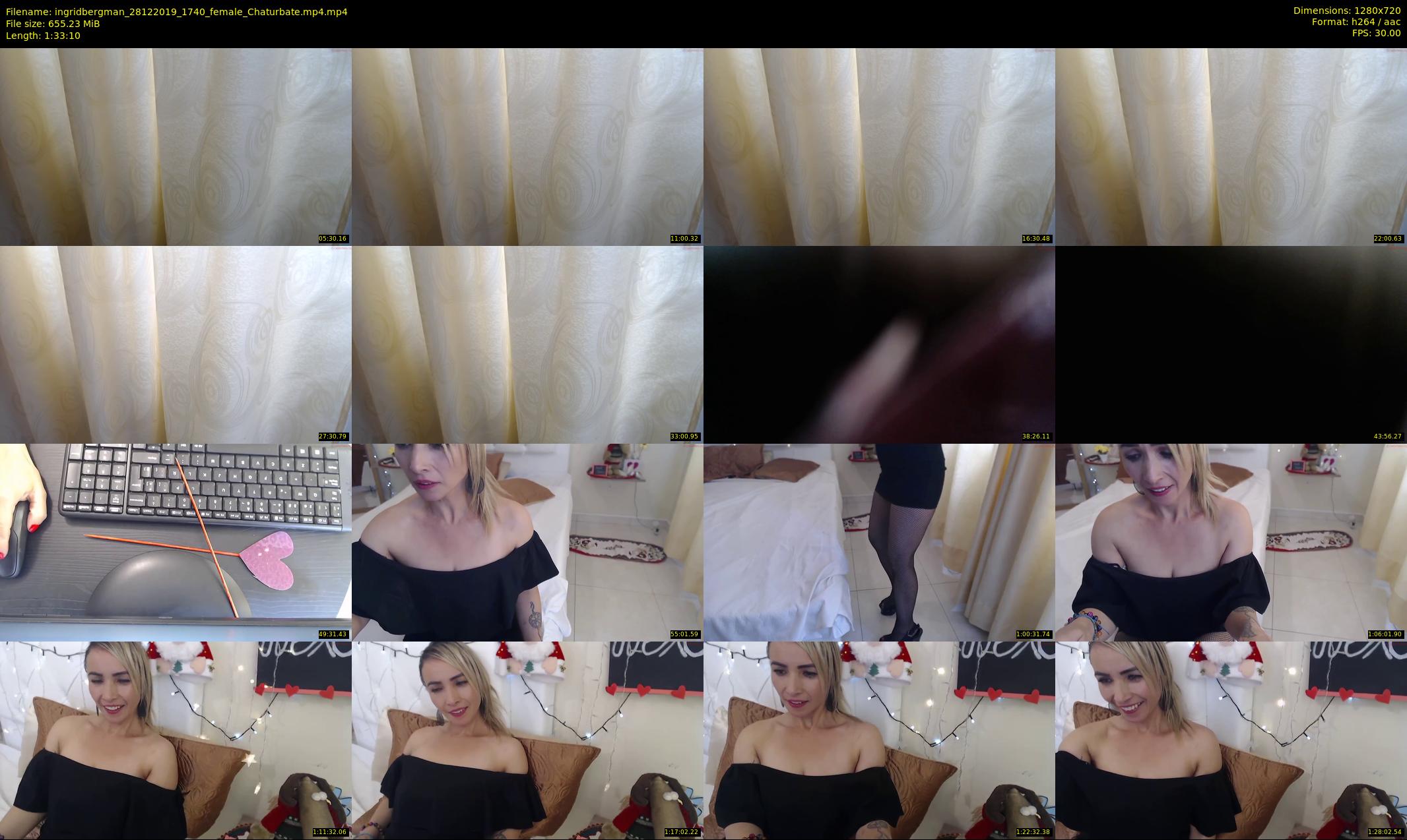 ingridbergman — 94 minute Chaturbate female cam show recording, 720p, Dec 28, 2019